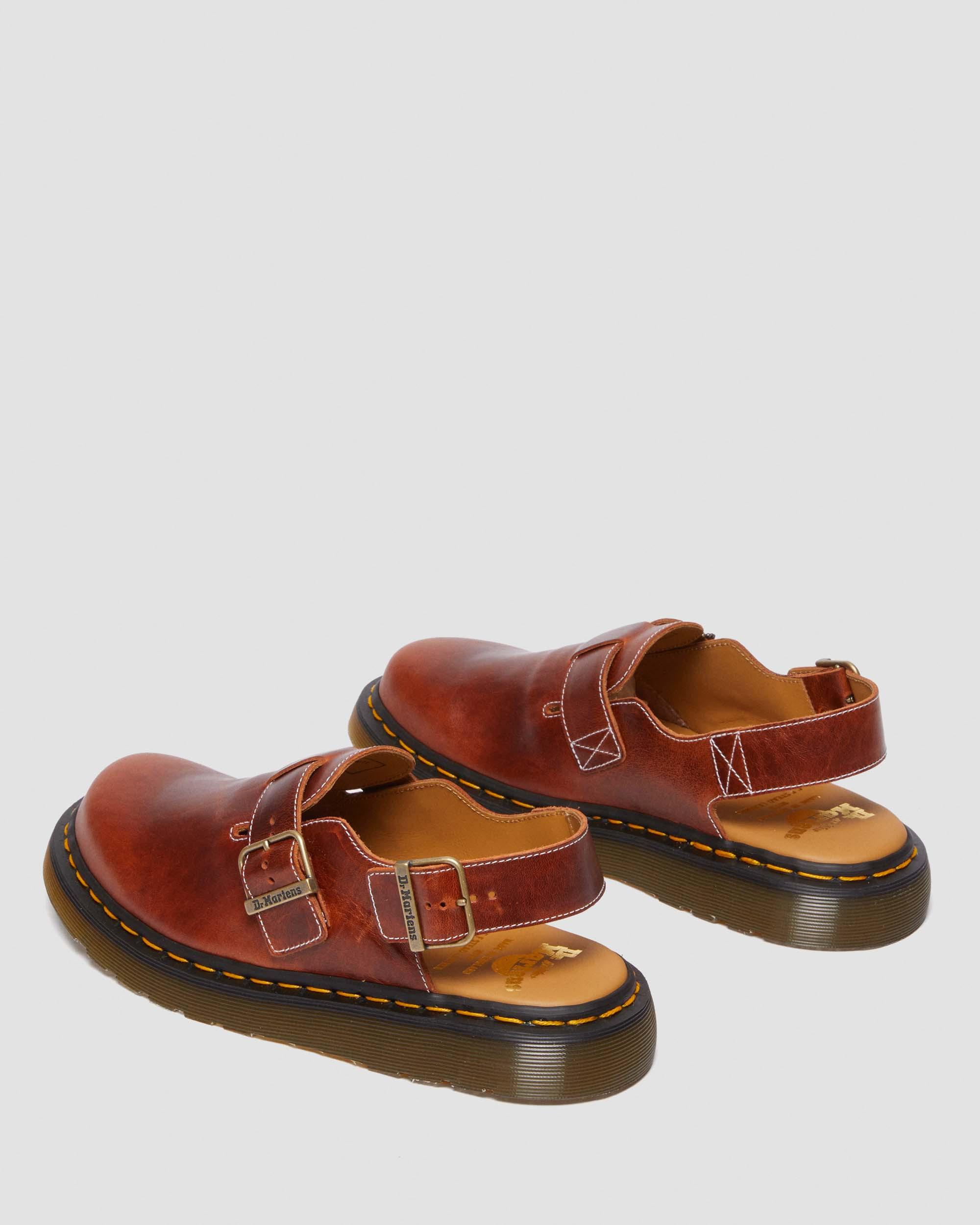 Jorge Made in England Classic Leather Slingback Mules in HERITAGE