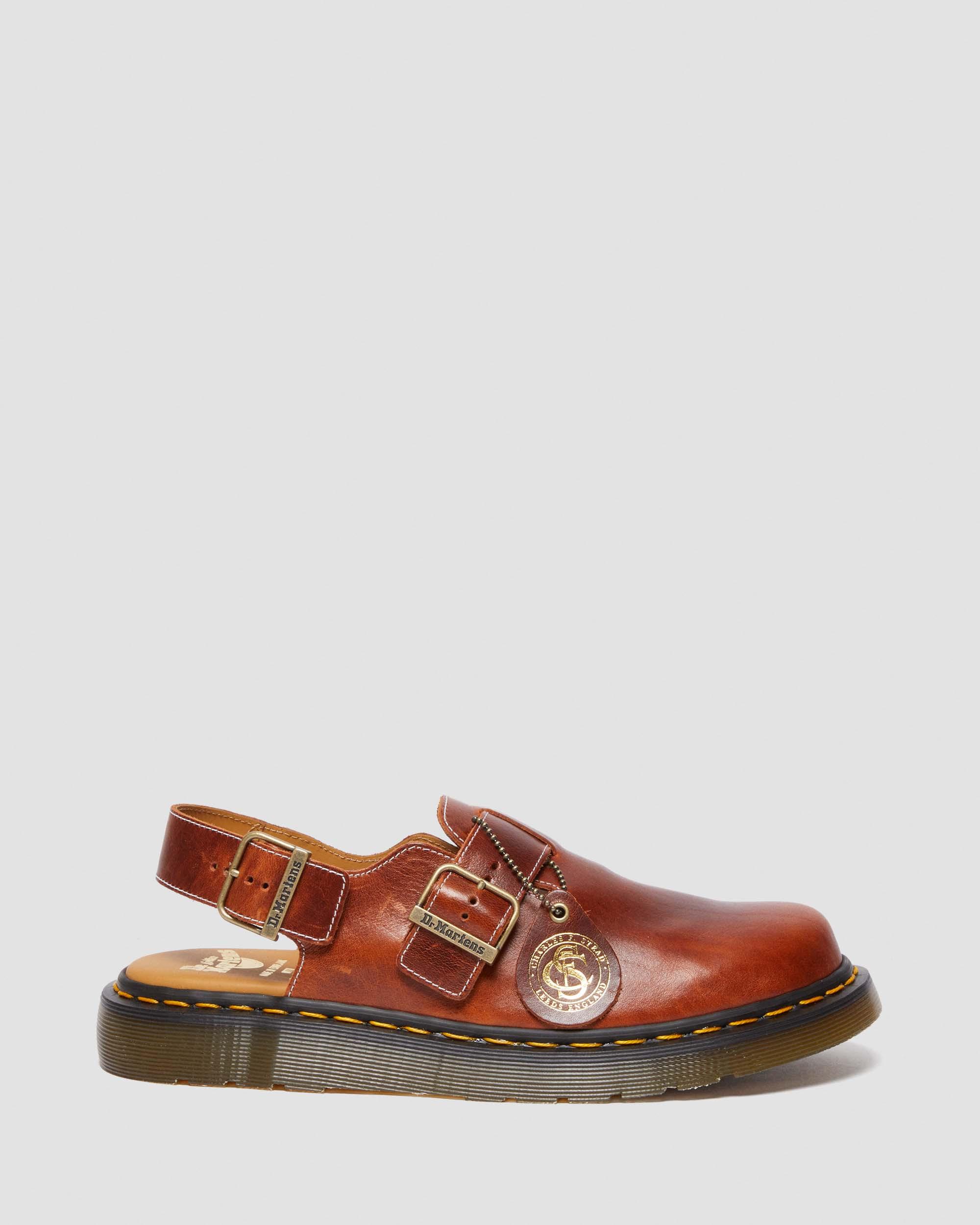 Jorge Made in England Classic Leather Slingback Mules in HERITAGE