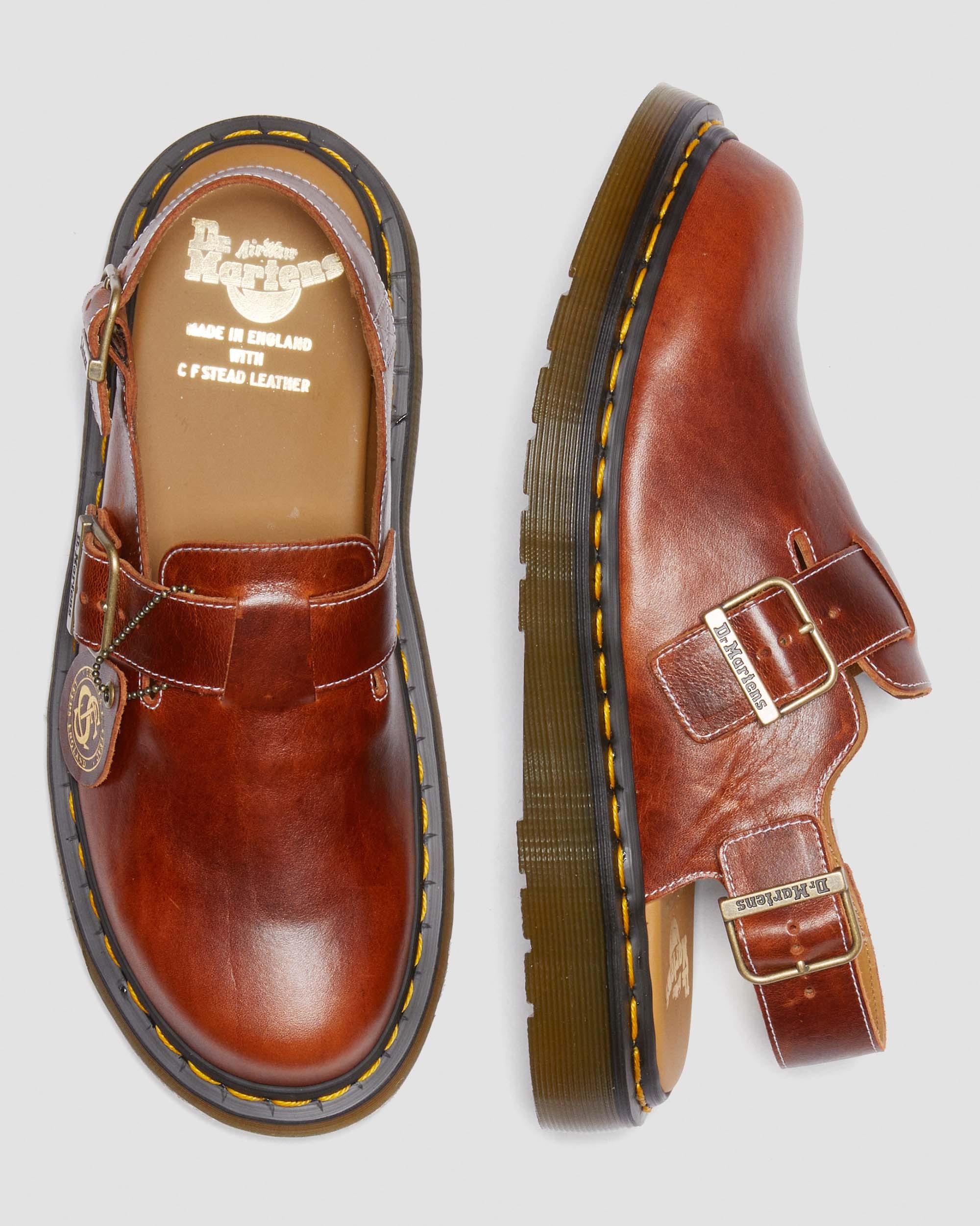 Jorge Made in England Classic Leather Slingback Mules in HERITAGE