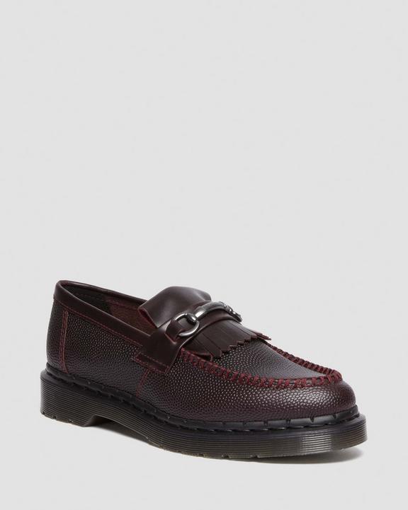 Adrian Snaffle Pebble Grain Leather Kiltie Loafers in Adrian Snaffle Pebble Grain Leather Kiltie Loafers in