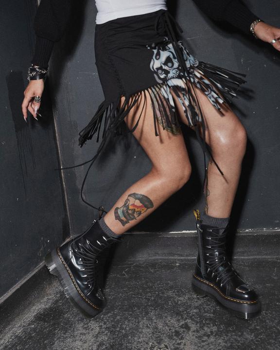 Jadon Hi LTT Max Leather Platform Boots in Black Buttero Jadon Hi LTT Max Leather Platform Boots in Black Buttero