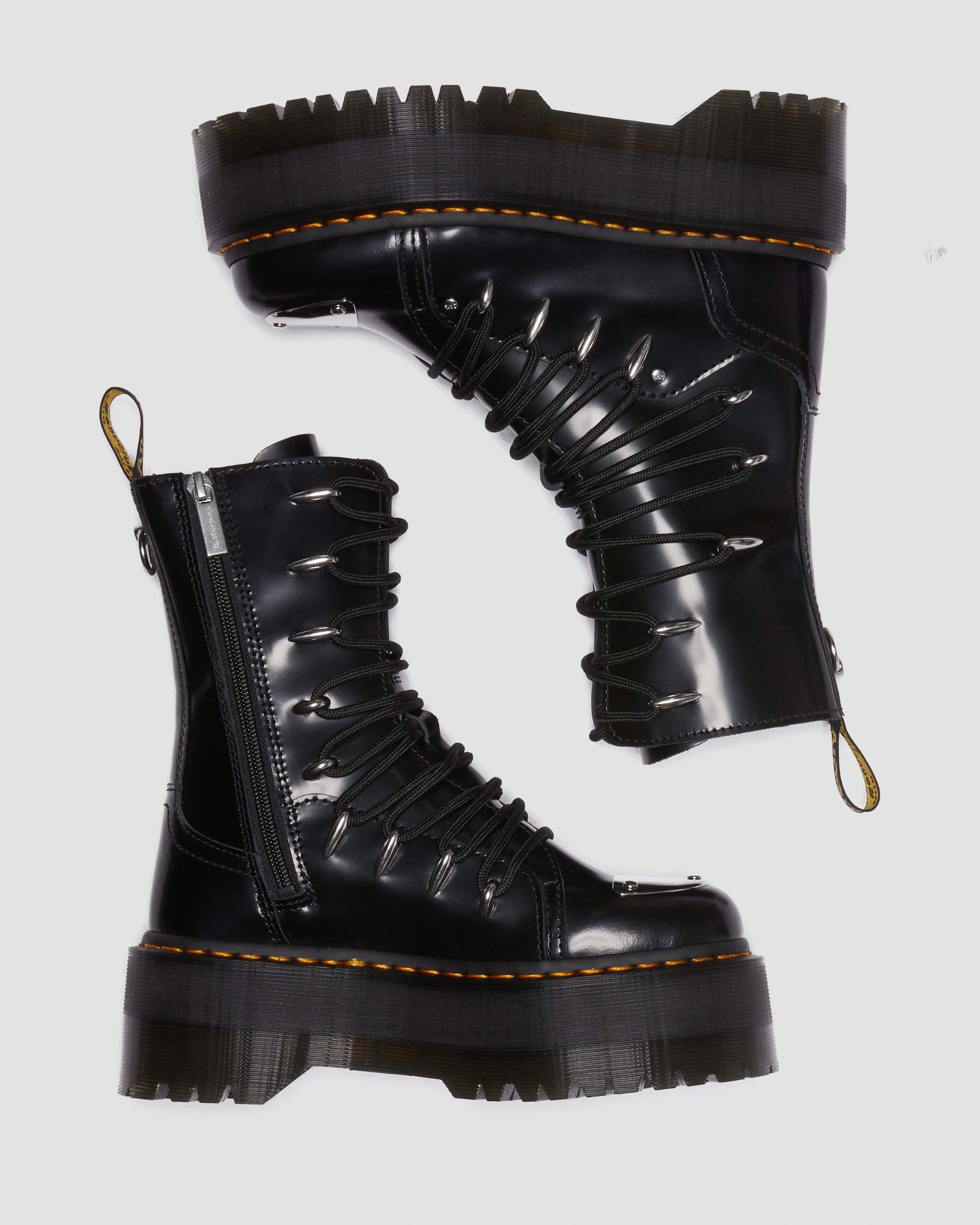Jadon Hi LTT Max Leather Platform Boots in BLACK | Dr. Martens™