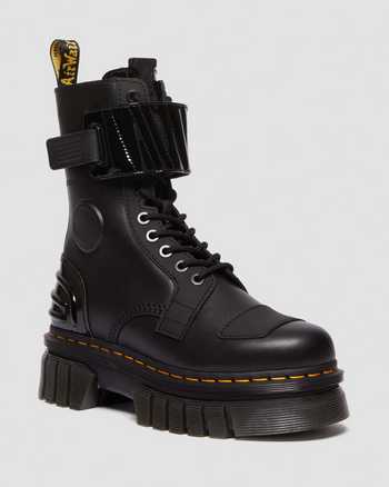 Audrick 10-Eye Alternative Leather Lace Up Boots