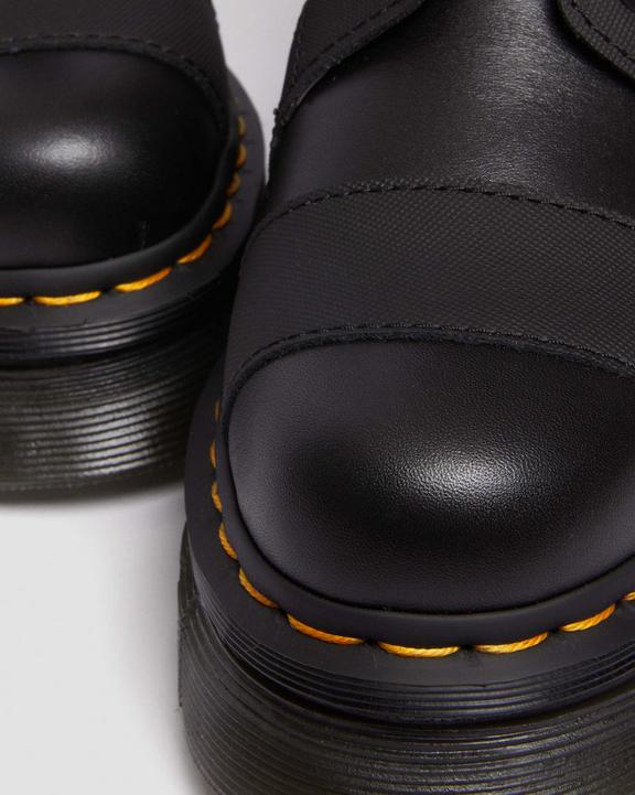 Audrick 10-Eye Alternative Leather Lace Up Boots in Black Audrick 10-Eye Alternative Leather Lace Up Boots in Black