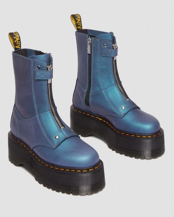 Botas con plataforma Jetta Hi Max Metallic de pielBotas con plataforma Jetta Hi Max Metallic de piel Dr. Martens