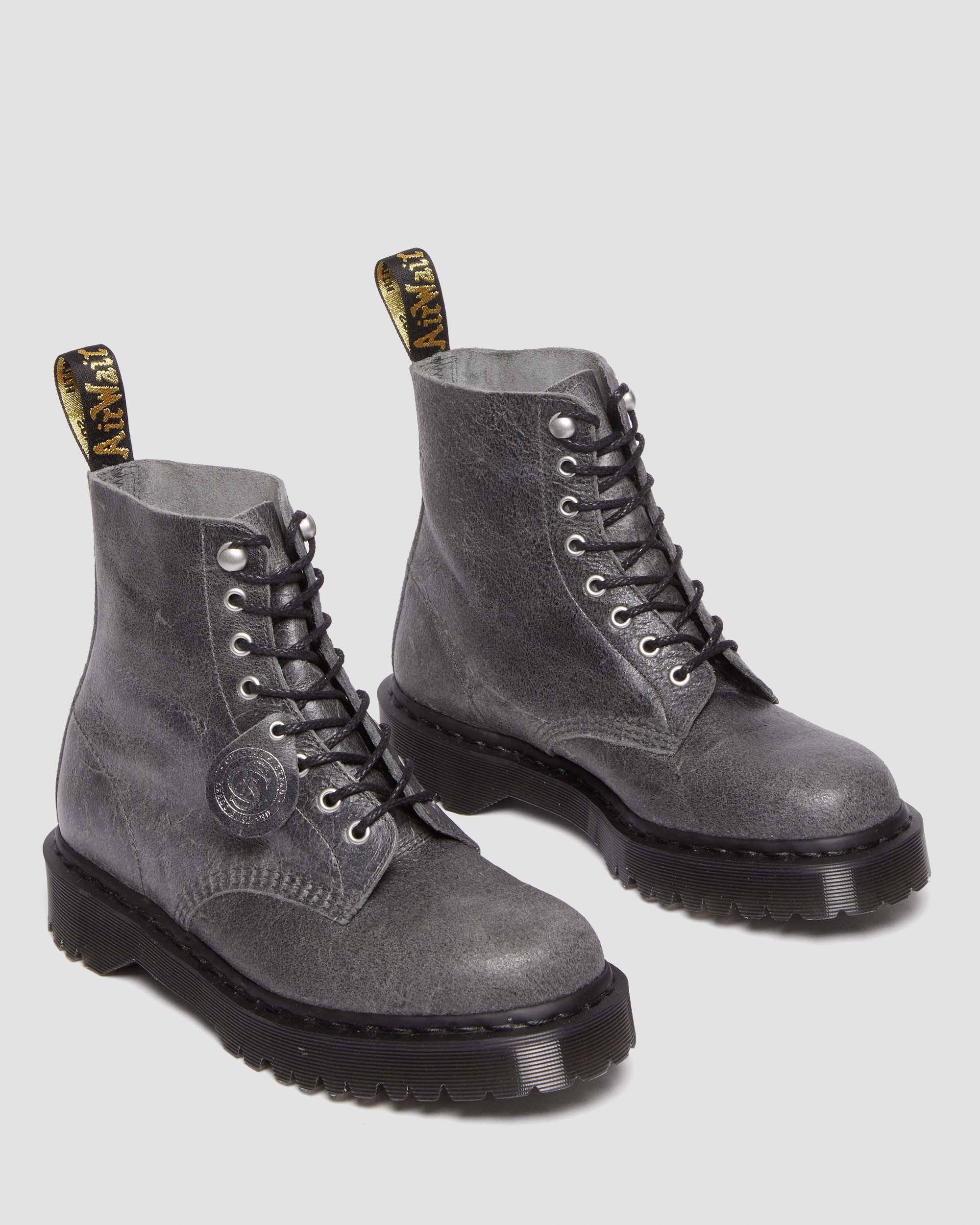 Boots 1460 Pascal Bex en Cuir à Lacets en Mid Grey | Dr. Martens