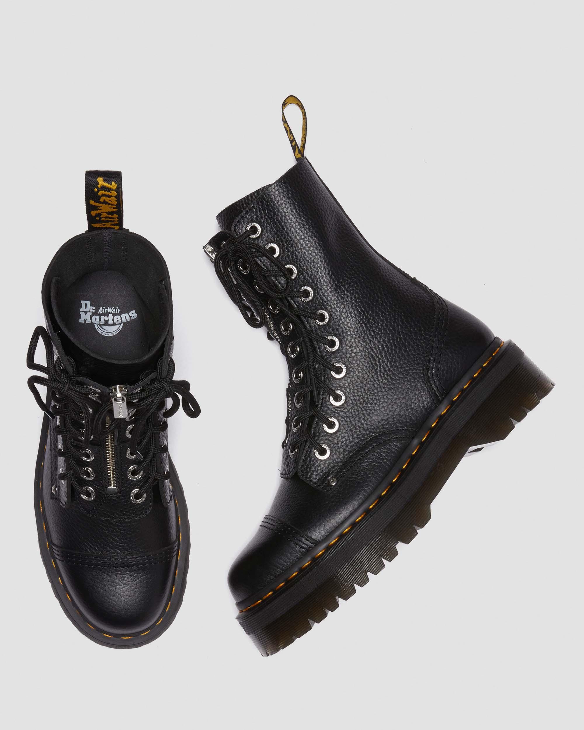 DR MARTENS Sinclair Hi Milled Nappa Leather Platform Boots