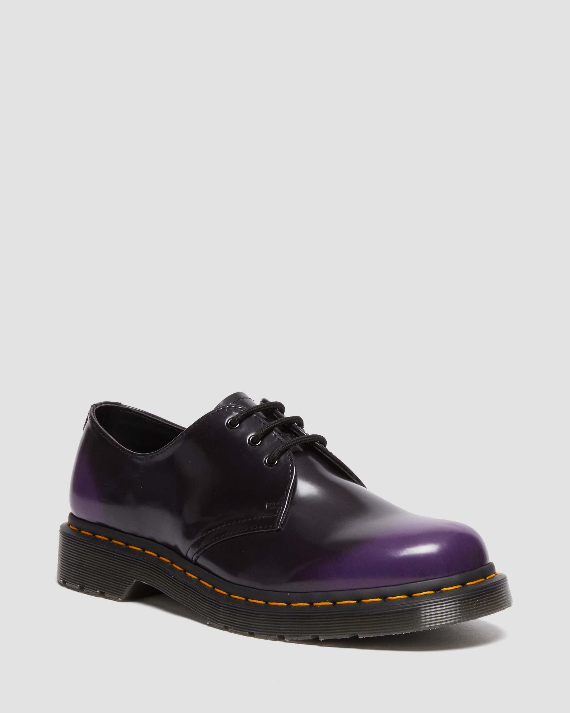 Vegan 1461 Oxford Shoes in Black/rich Purple | Dr. Martens