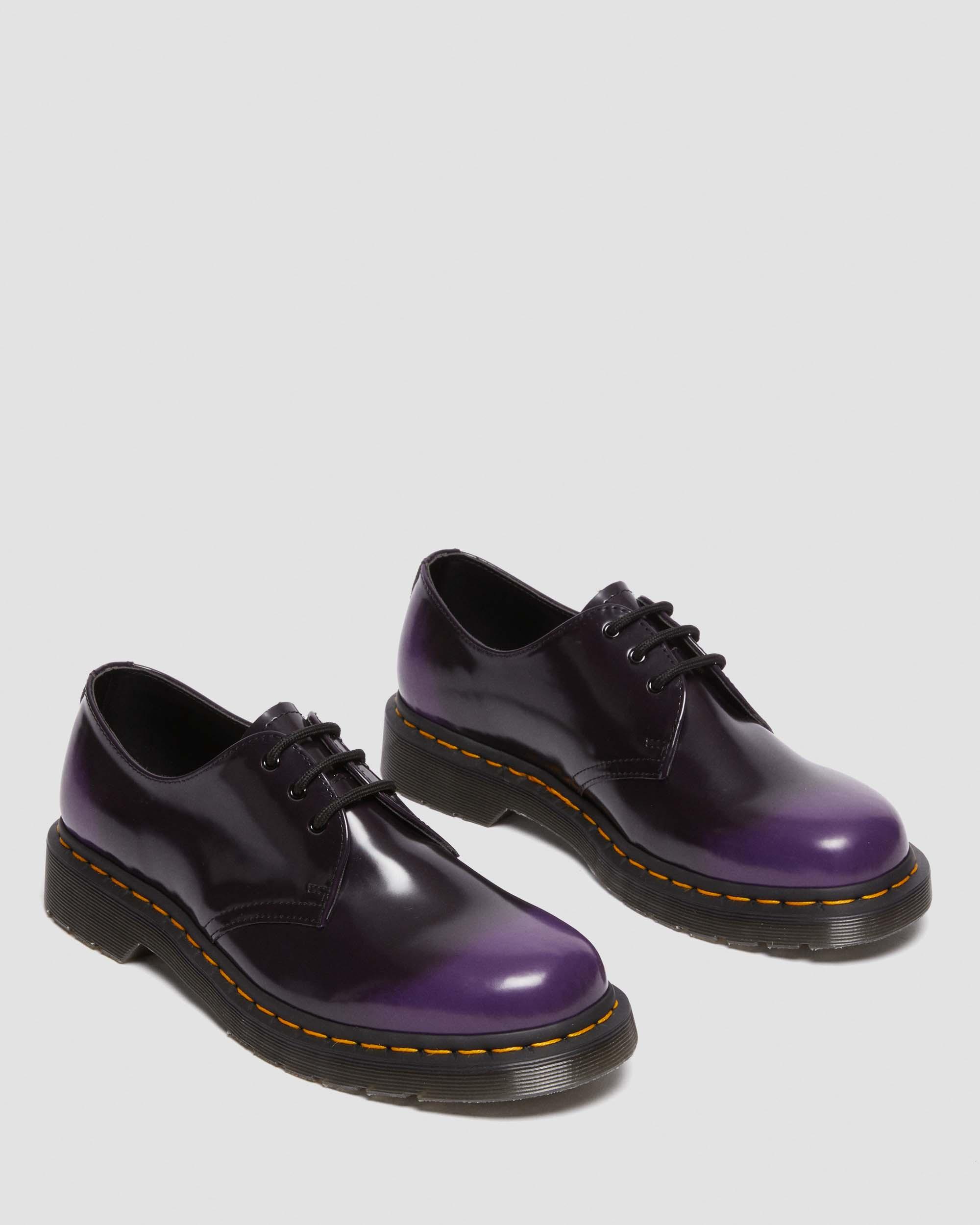 Vegan 1461 Oxford Shoes in BLACK/RICH PURPLE | Dr. Martens™