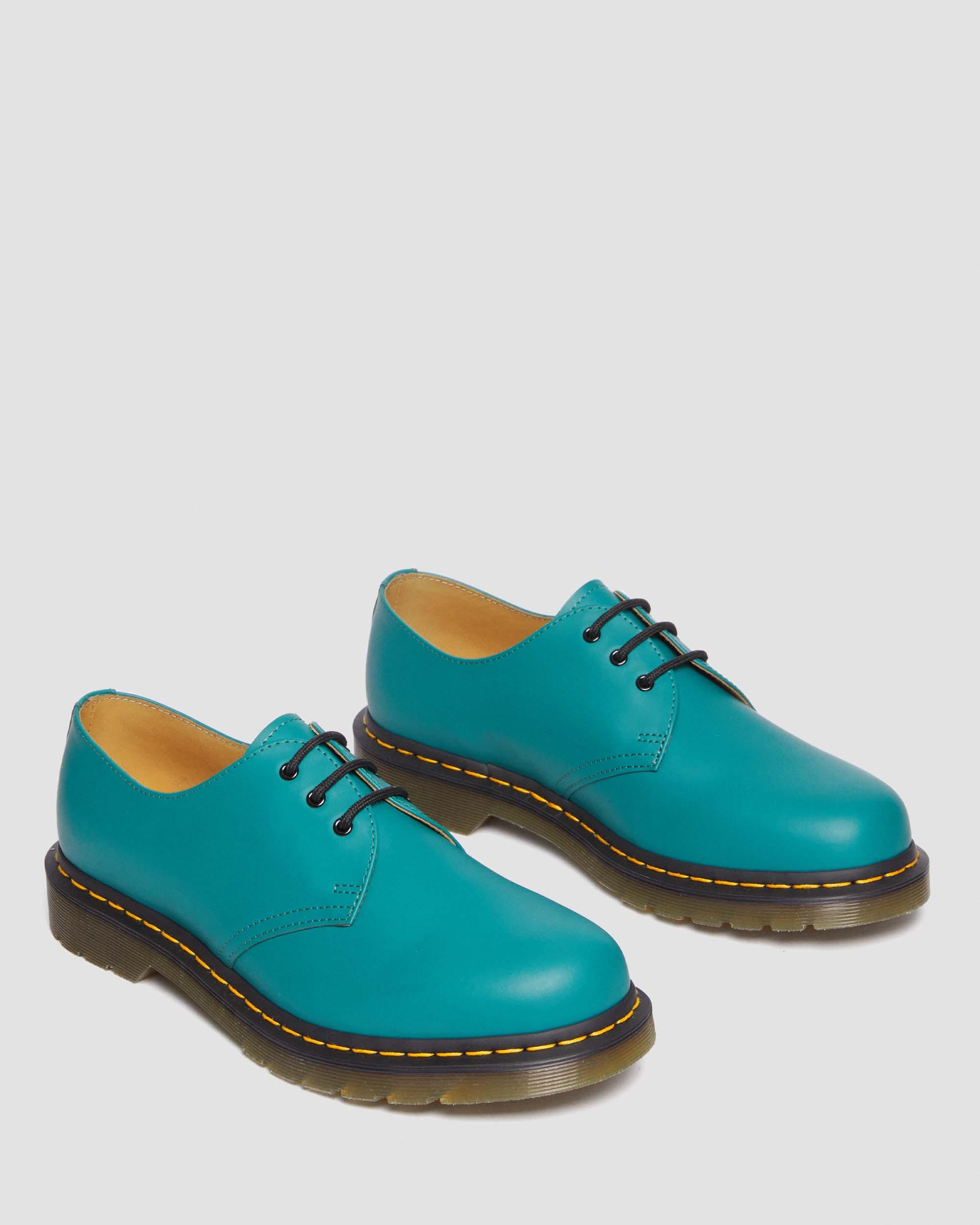 1461 Smooth Leather Oxford Shoes in Teal Green | Dr. Martens
