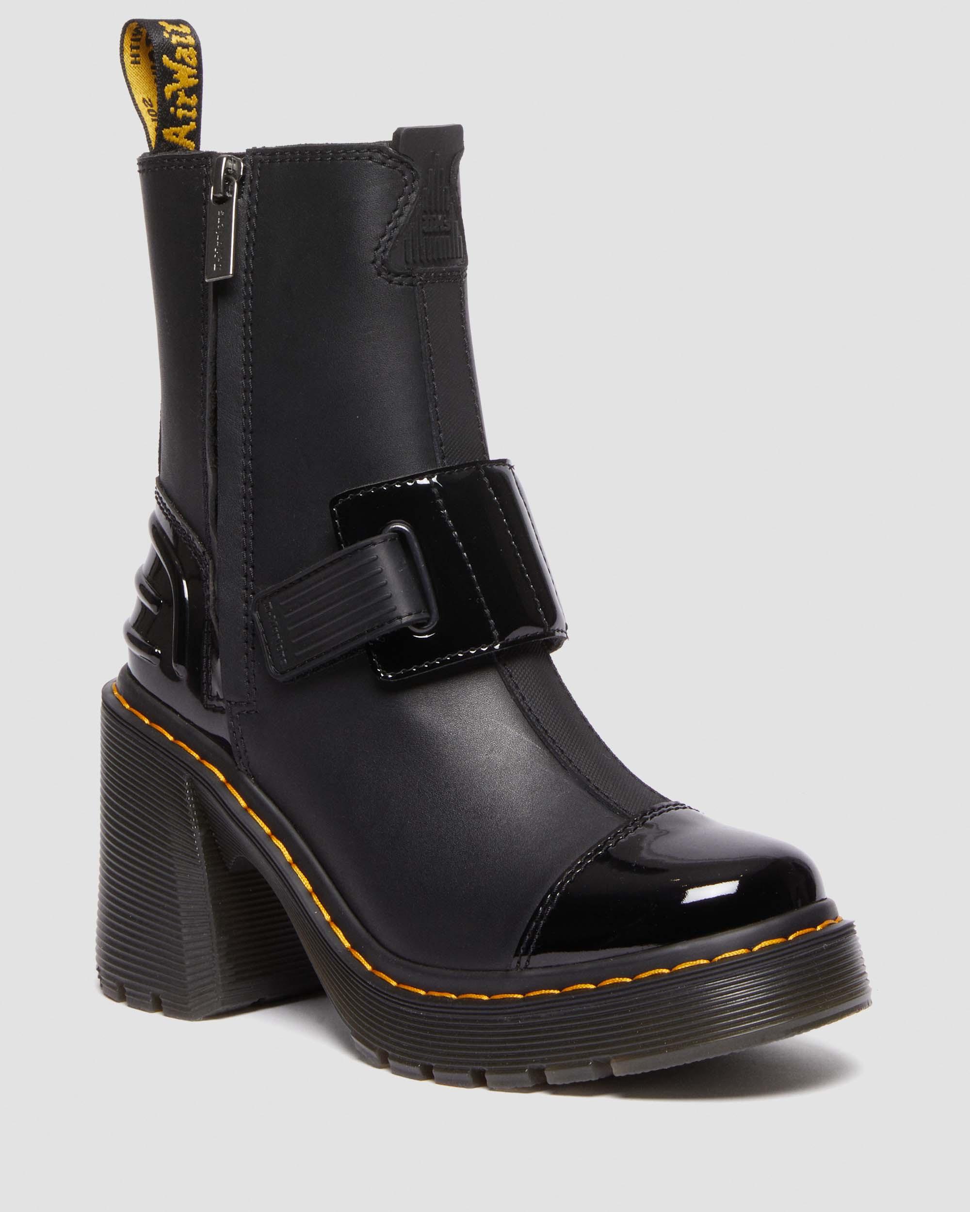 Gaya Alternative Leather Heeled Chelsea Boots in Black | Dr. Martens