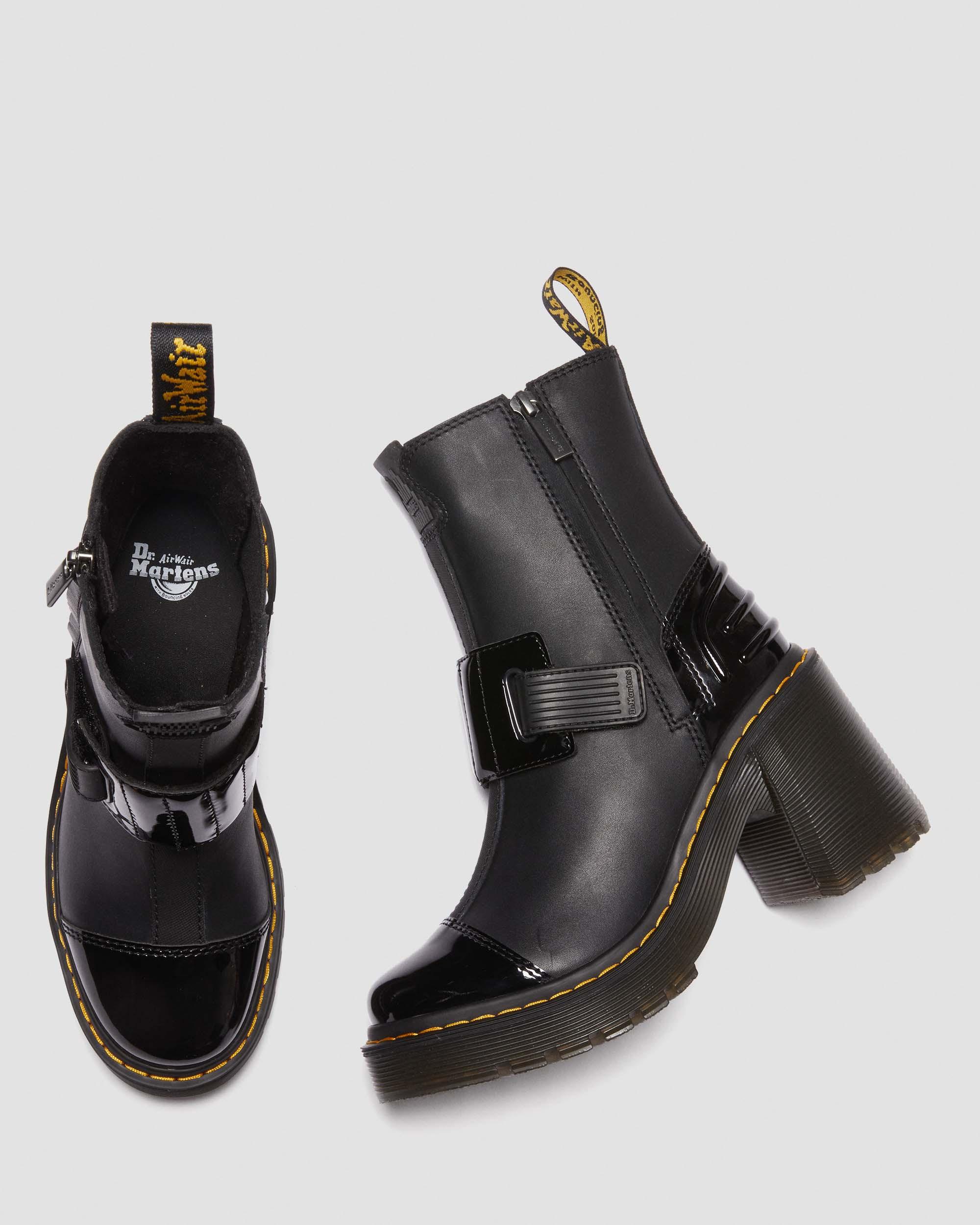 Gaya Heeled Chelsea Boots in BLACK