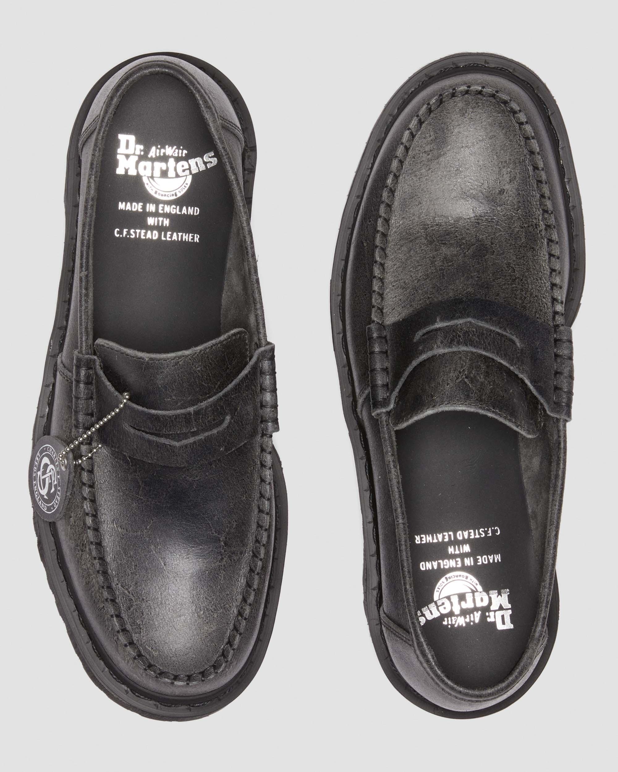 Penton Bex Leather Loafers in Mid Grey | Dr. Martens