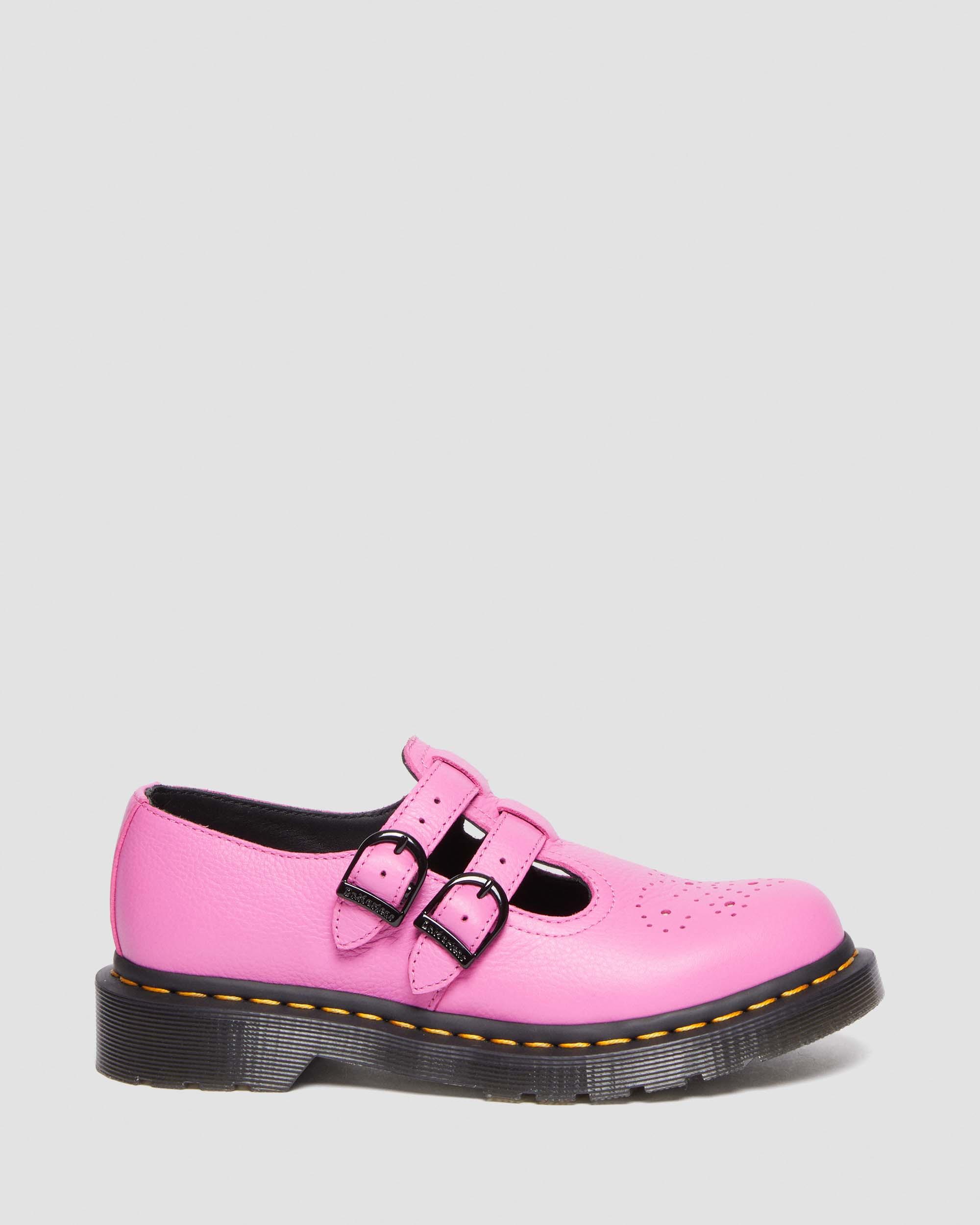 8065 Virginia Leather Mary Jane Shoes in THRIFT PINK | Dr. Martens™