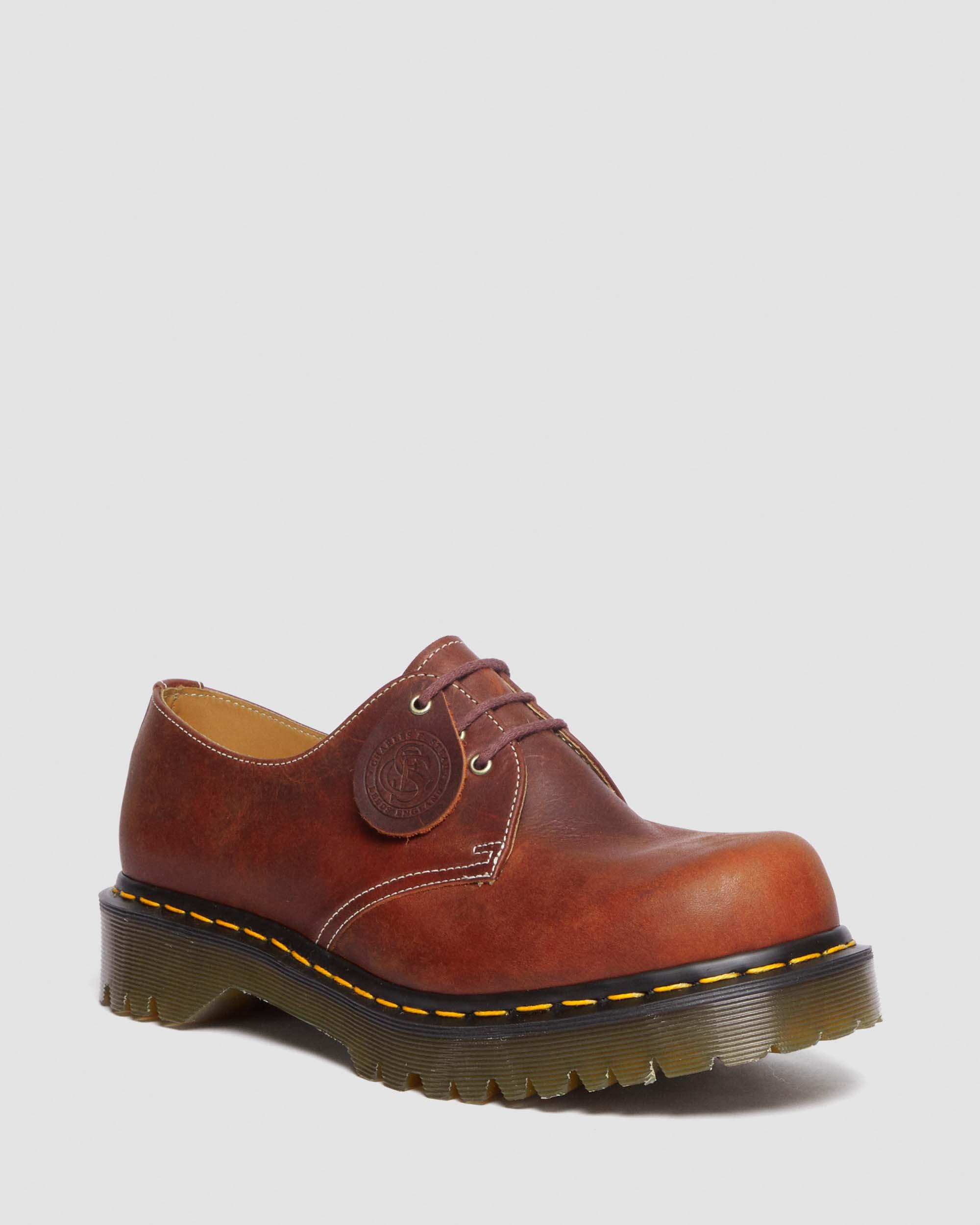 1461 Made in England Heritage Leather Oxford Shoes in Heritage Tan | Dr.  Martens