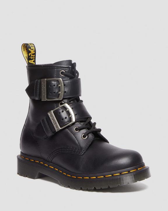 1460 Buckle Pull Up Leather Lace Up Boots1460 Buckle Pull Up Leather Lace Up Boots Dr. Martens