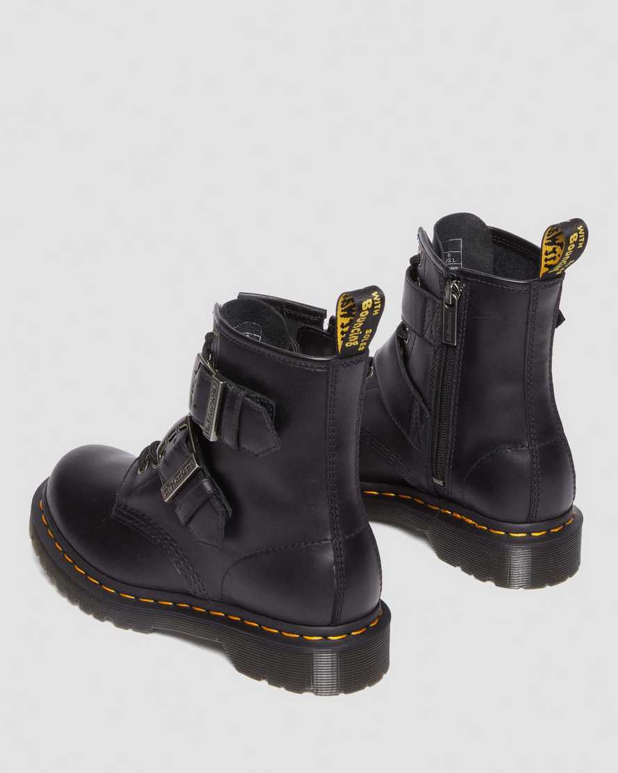 1460 Buckle Pull Up Leather Lace Up Boots1460 Buckle Pull Up Leather Lace Up Boots Dr. Martens