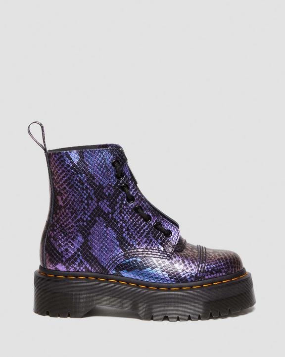 Sinclair Snake Print Emboss Leather Platform BootsSinclair Snake Print Emboss Leather Platform Boots Dr. Martens