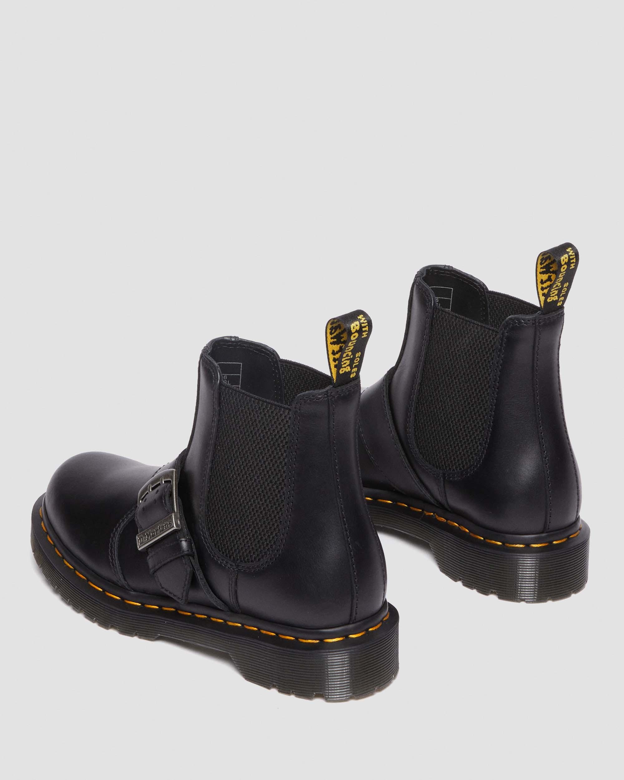 DR MARTENS 2976 Buckle Pull Up Leather Chelsea Boots