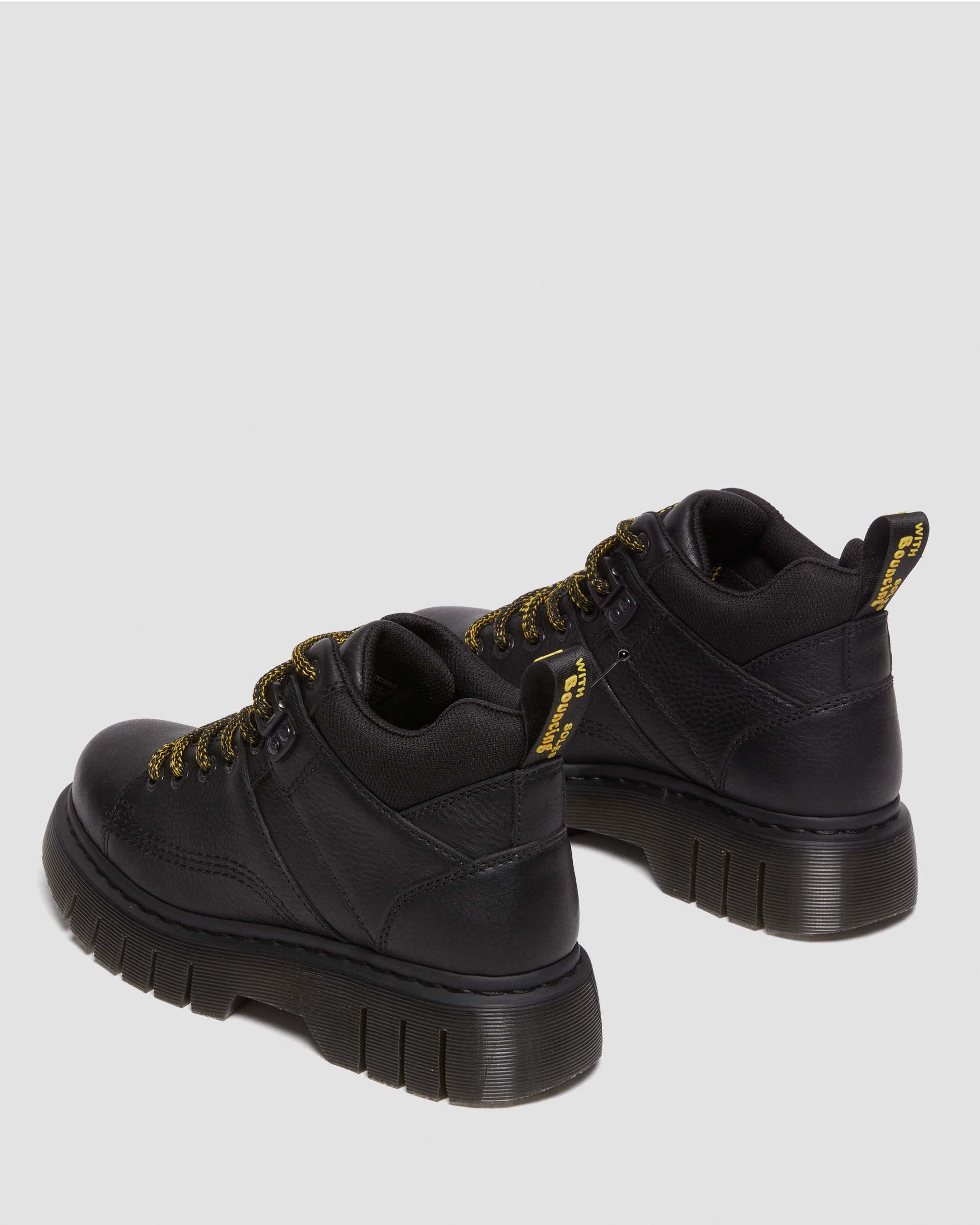 Woodard Grizzly Leather Low Casual Boots in Black | Dr. Martens