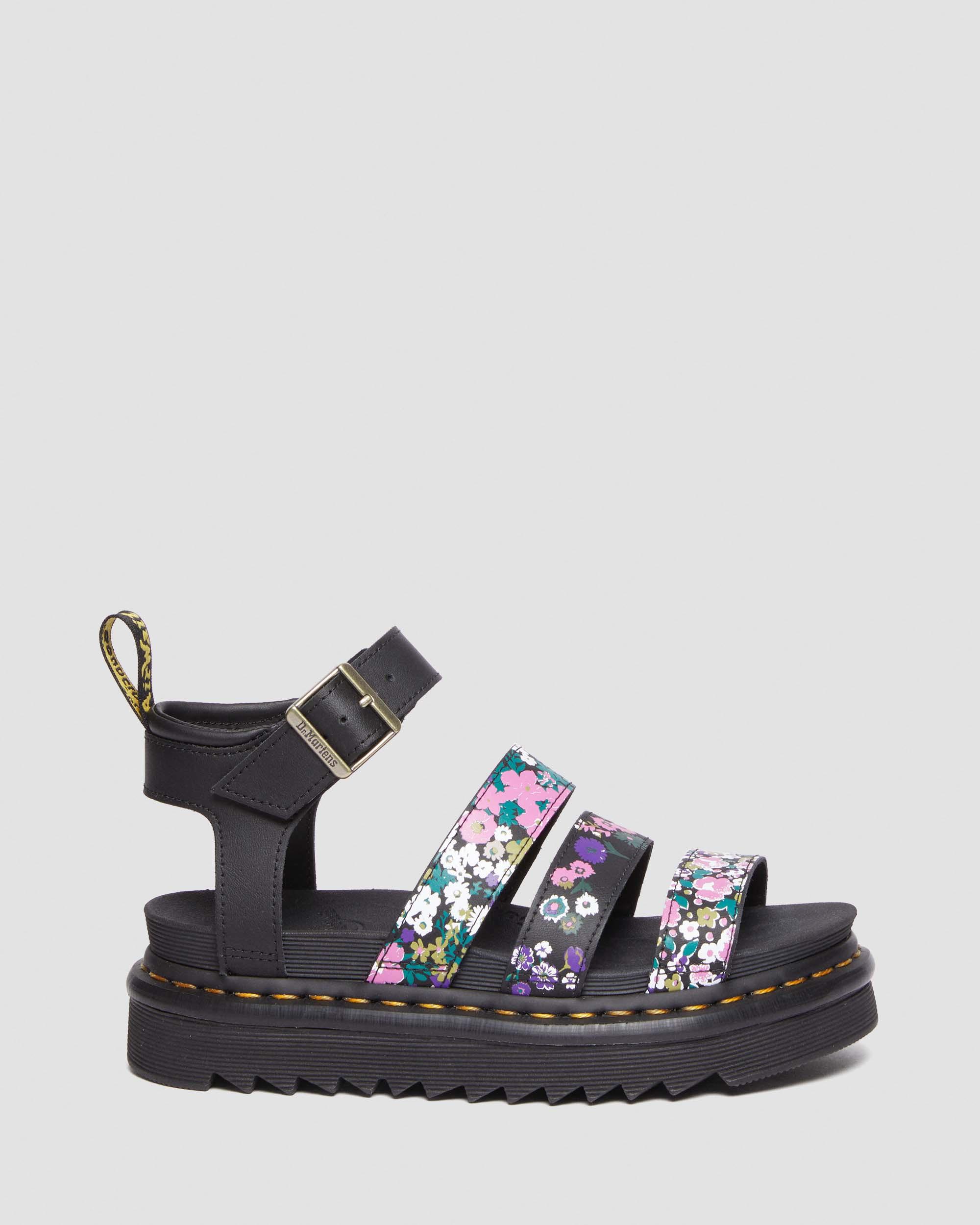 Blaire Vintage Floral Leather Strap SandalsBlaire Vintage Floral Leather Strap Sandals Dr. Martens