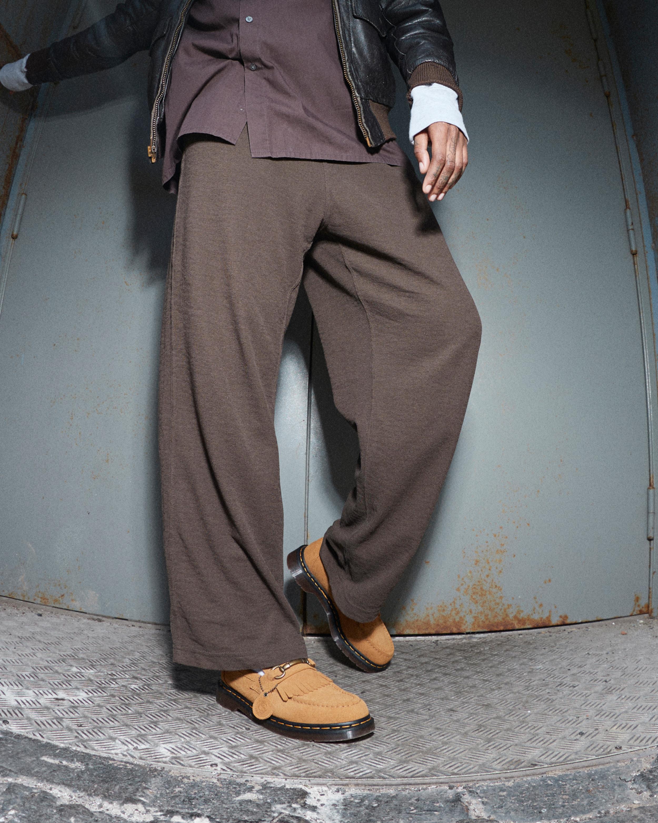 Adrian Snaffle Repello Emboss Suede Kiltie Loafers in AUTUMN SPICE