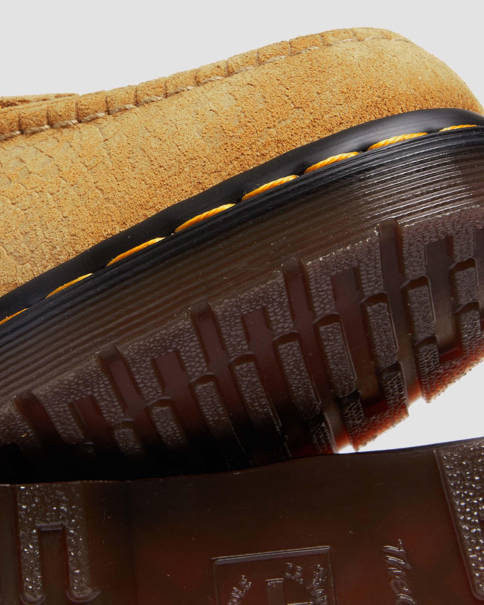 Adrian Snaffle Repello Emboss Suede Kiltie Loafers in AUTUMN SPICE