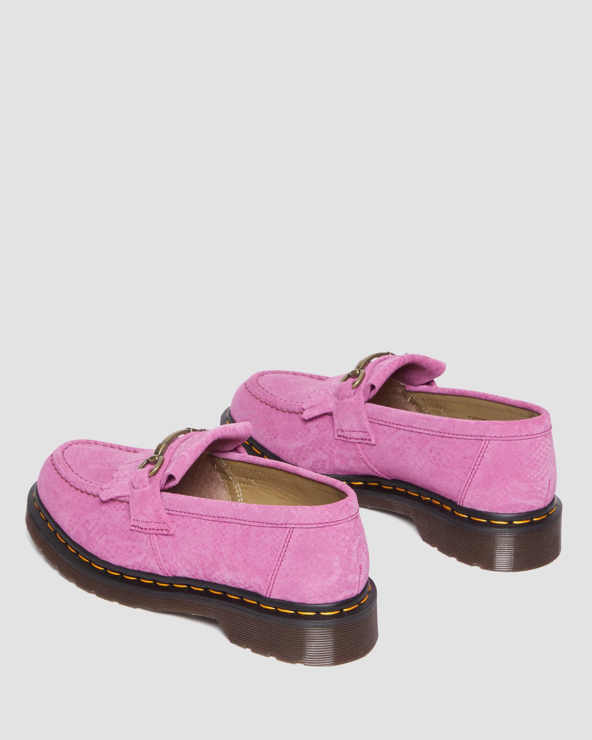 Adrian Snaffle Repello Emboss Suede Kiltie Loafers