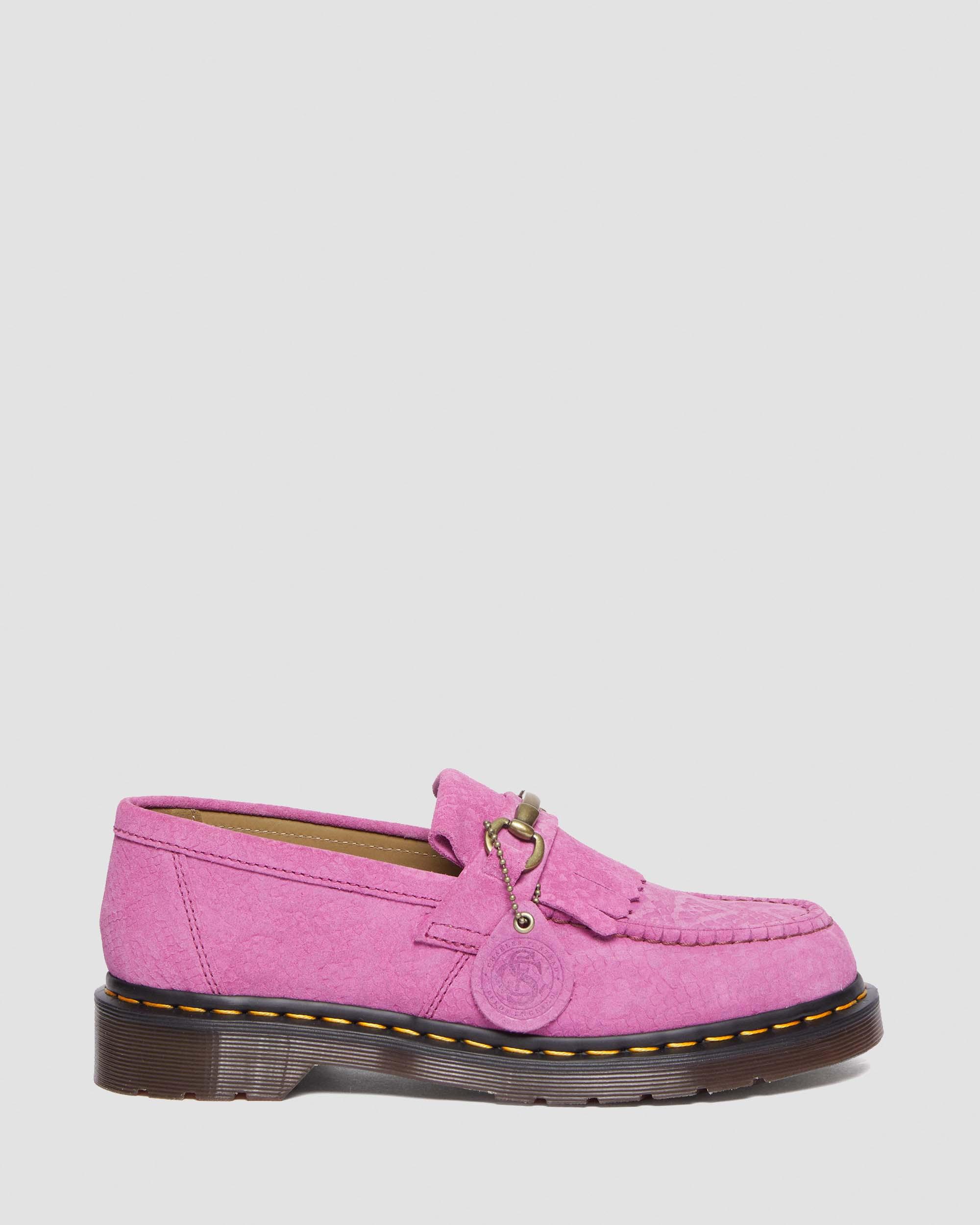 Adrian Snaffle Repello Emboss Suede Kiltie Loafers