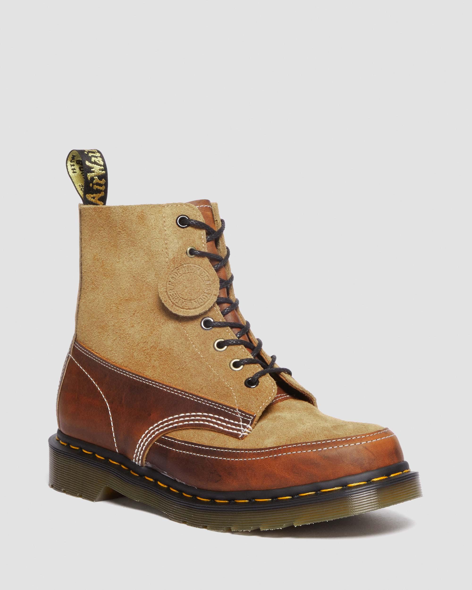 1460 Pascal Made in England Deadstock Leather Lace Up Boots in