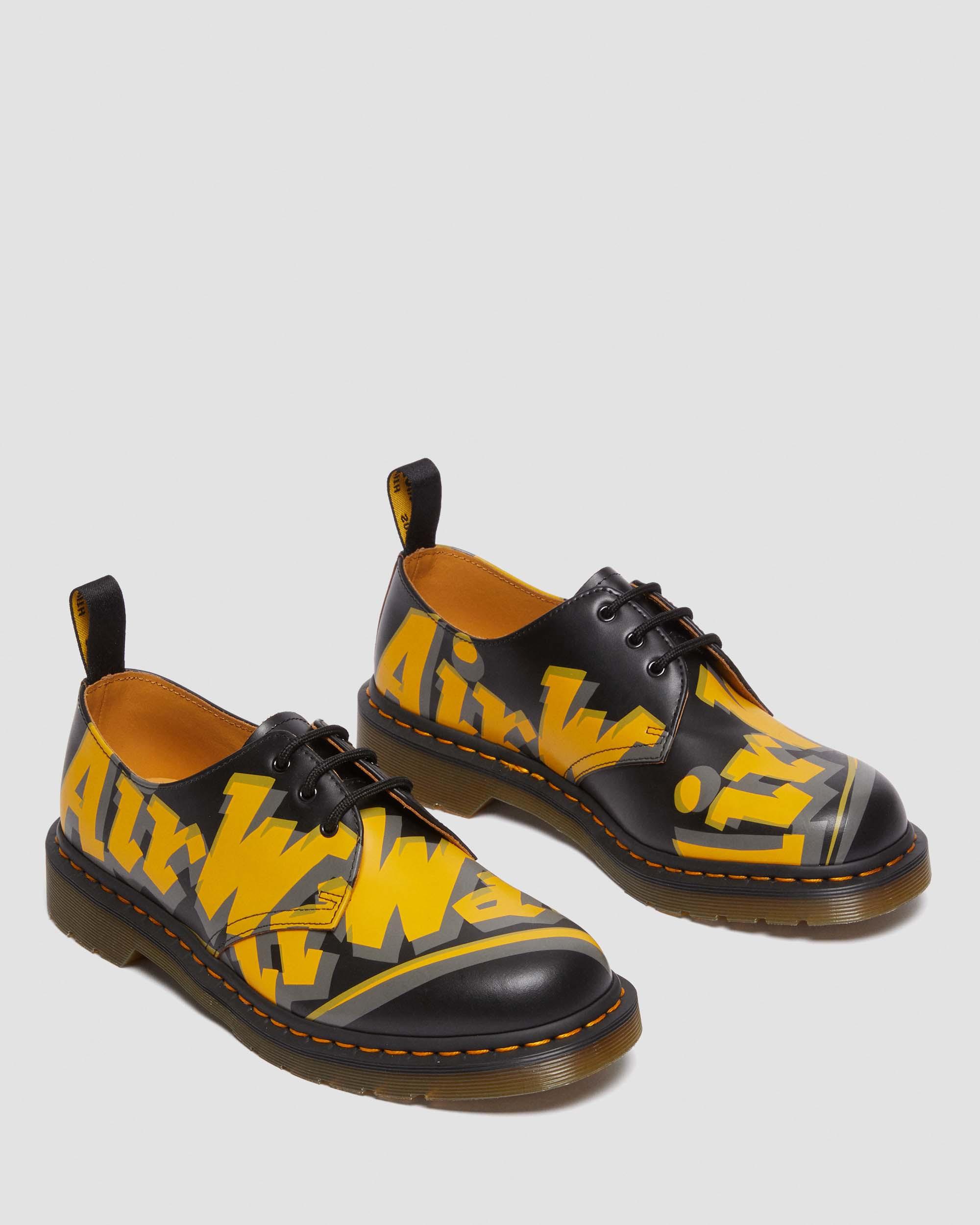 1461 Airwair Vintage Smooth Leather Oxford Shoes in BLACK+MULTI