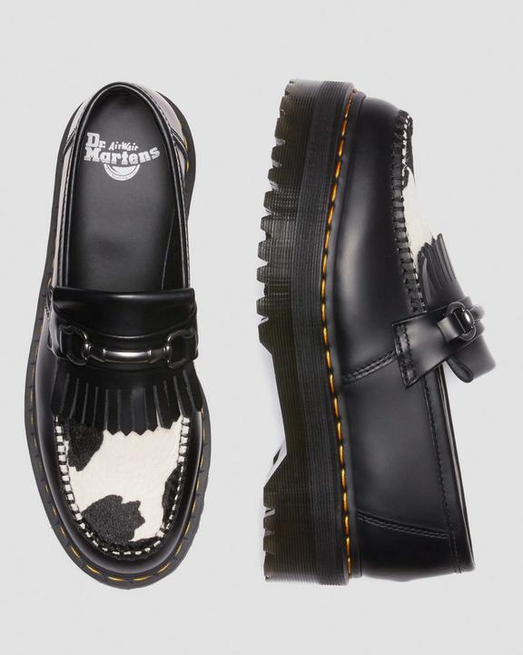 Adrian Snaffle Hair-On Leather Cow Print Kiltie -loaferitAdrian Snaffle Hair-On Leather Cow Print Kiltie -loaferit Dr. Martens