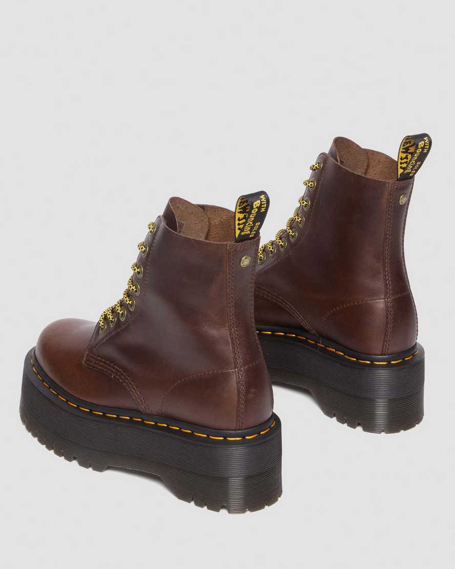 1460 Pascal Max Pull Up Leather Platform Boots1460 Pascal Max Pull Up Leather Platform Boots Dr. Martens