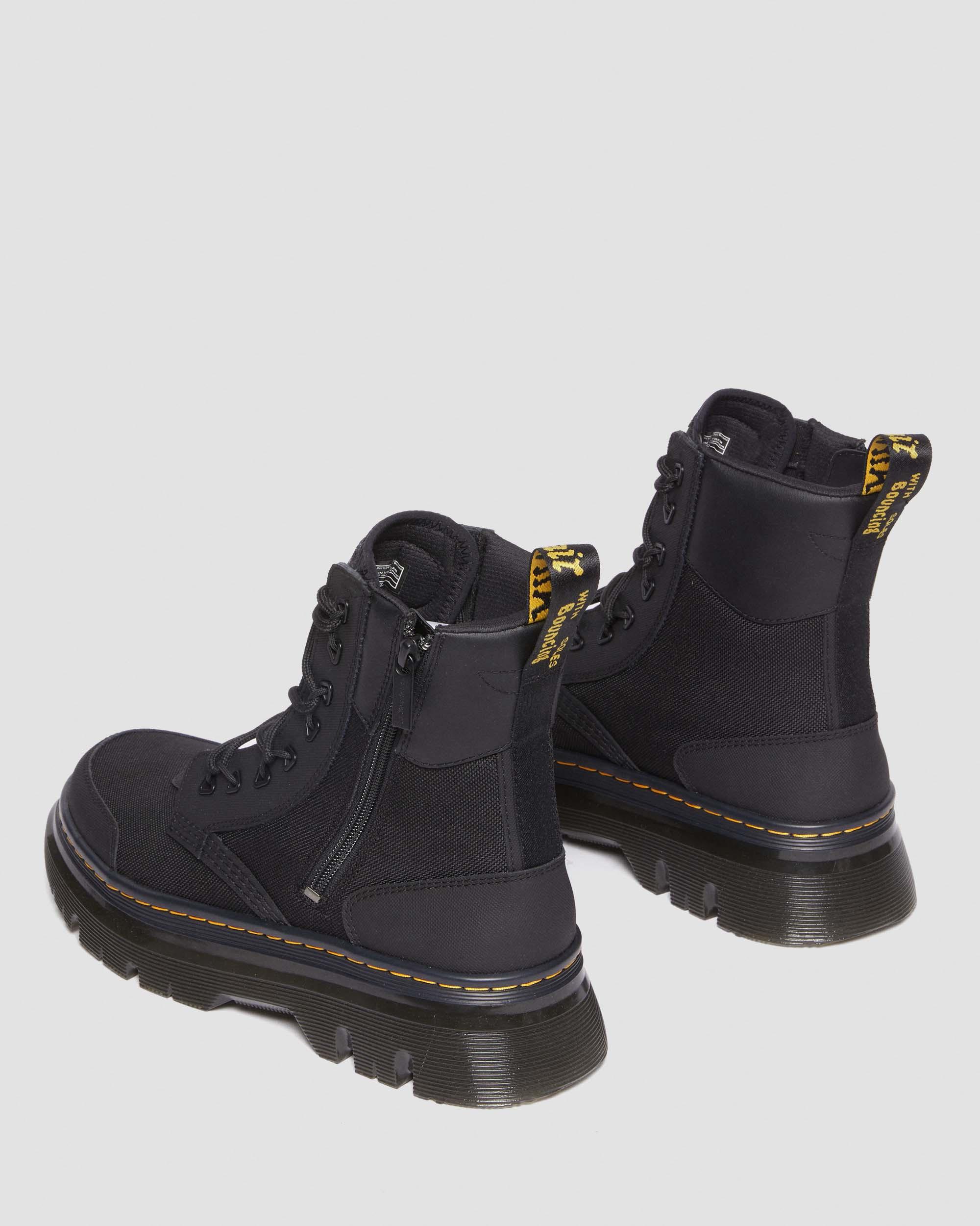 Tarik Zip Poly & Leather Utility Boots in BLACK | Dr. Martens™