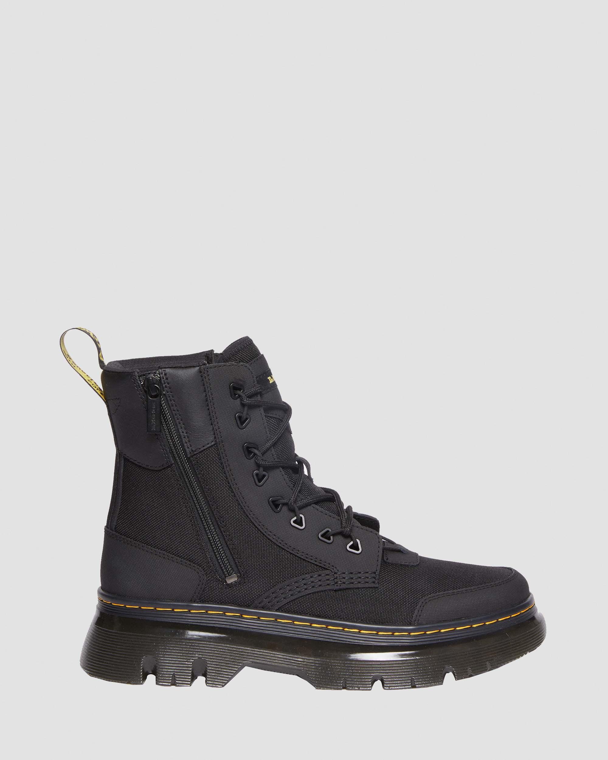 Tarik Zip Poly & Leather Utility Boots in BLACK | Dr. Martens™