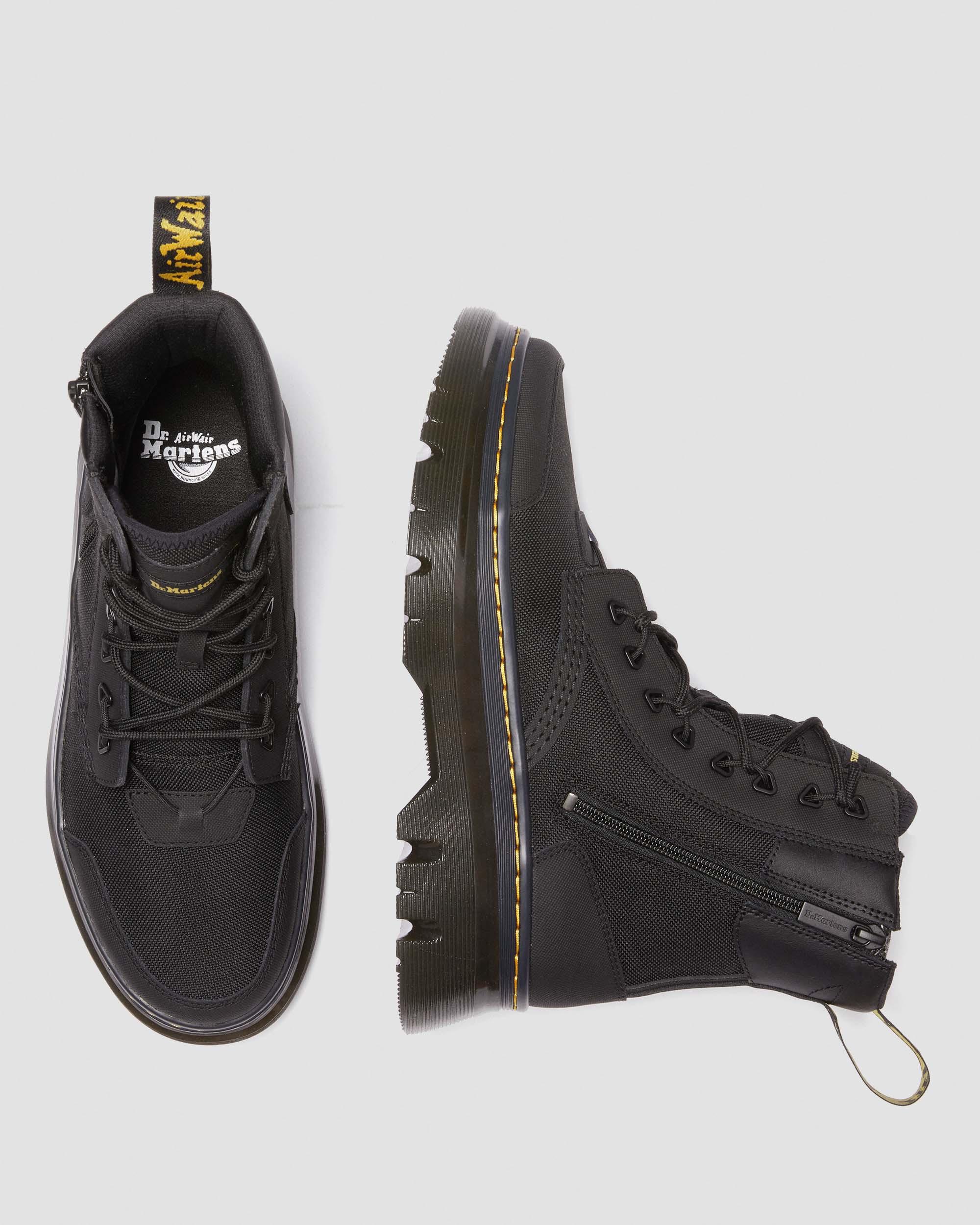 Tarik Zip Poly & Leather Utility Boots in BLACK | Dr. Martens™