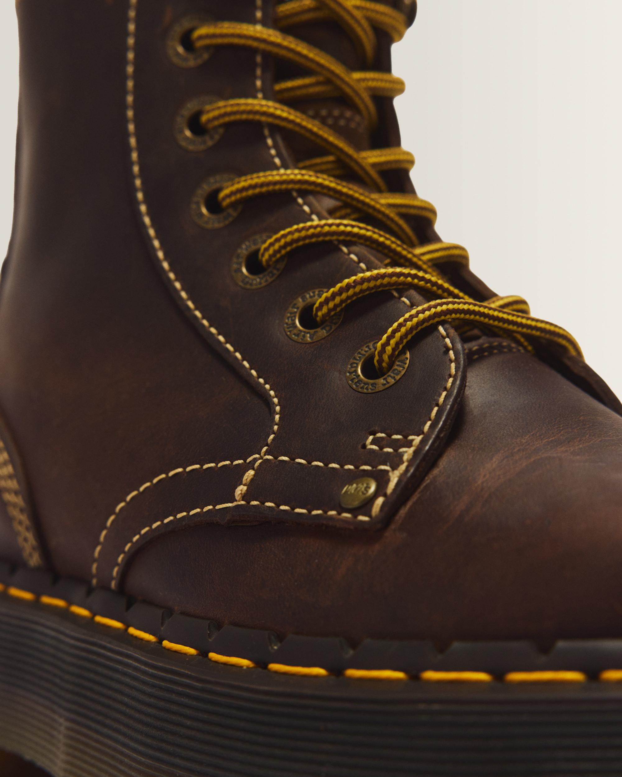 Shop Dr Martens Jadon Boot Arc Crazy Horse in Brown