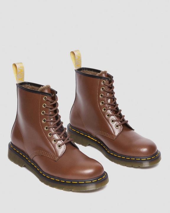 Vegan 1460 Lined Lace Up BootsVegan 1460 Faux Fur Lined Lace Up Boots Dr. Martens