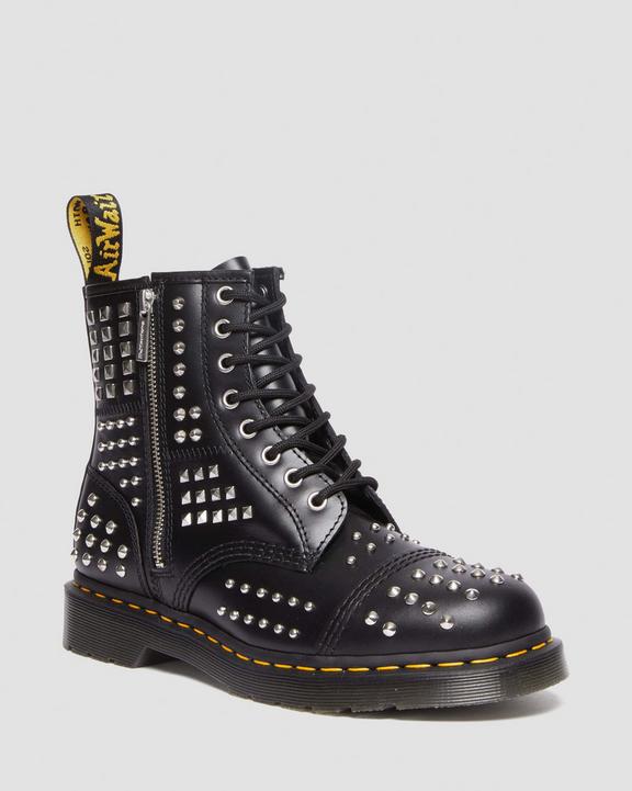 1460 Studded Zip Atlas Leather Lace Up Boots1460 Studded Zip Atlas Leather Lace Up Boots Dr. Martens