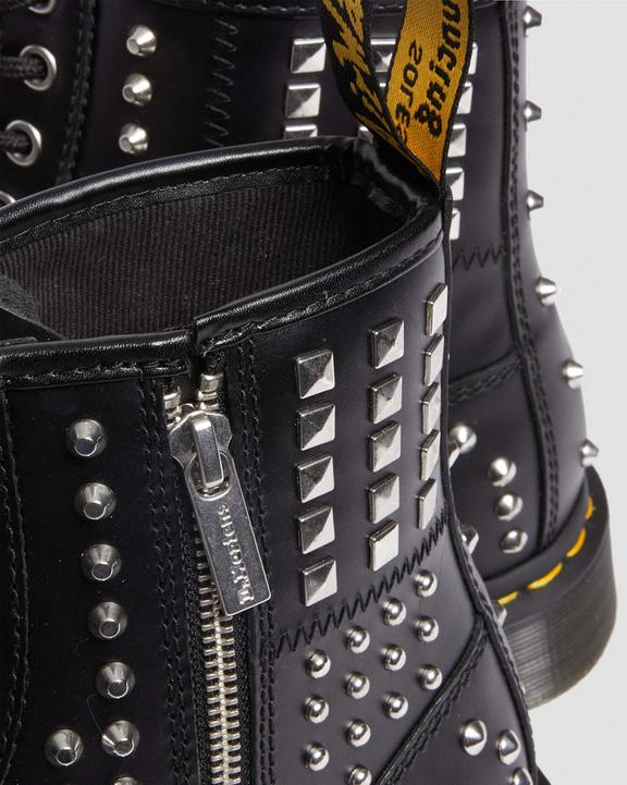 1460 Studded Zip Atlas Leather Lace Up Boots1460 Studded Zip Atlas Leather Lace Up Boots Dr. Martens