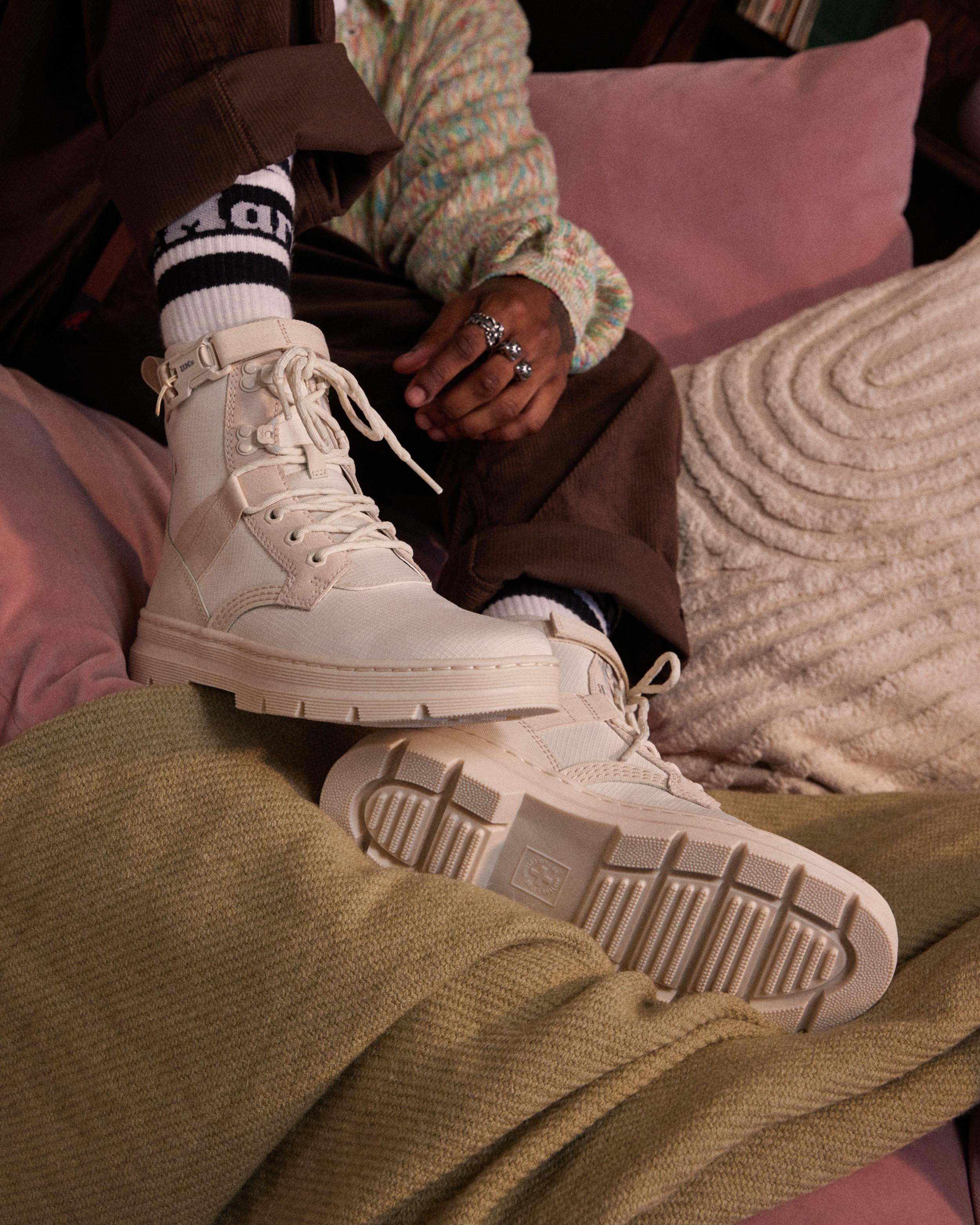 Combs Tech II Poly & Leather Casual Boots in OFF WHITE+NATURAL