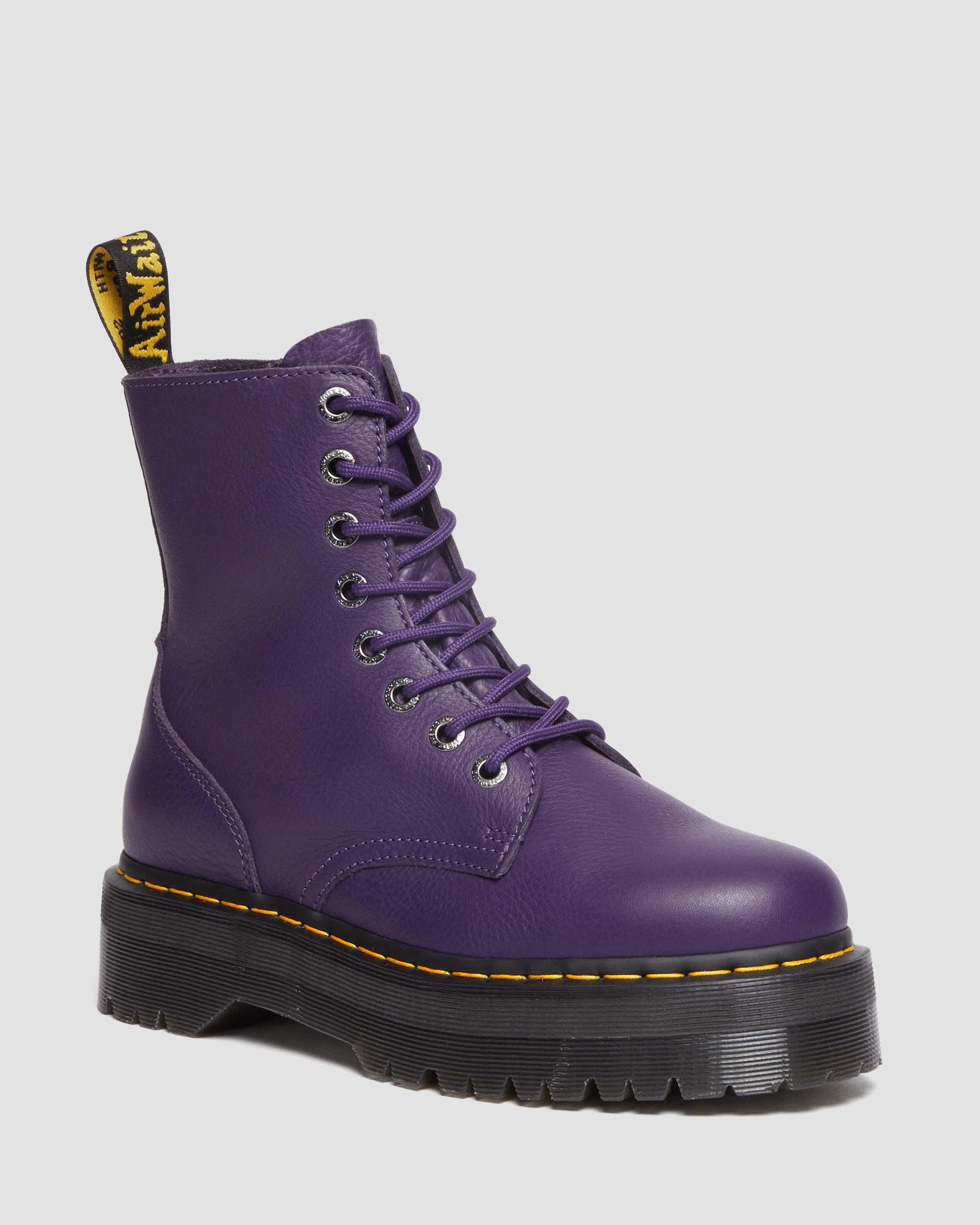 Jadon III Boot Pisa Leather Platforms in Rich Purple | Dr. Martens
