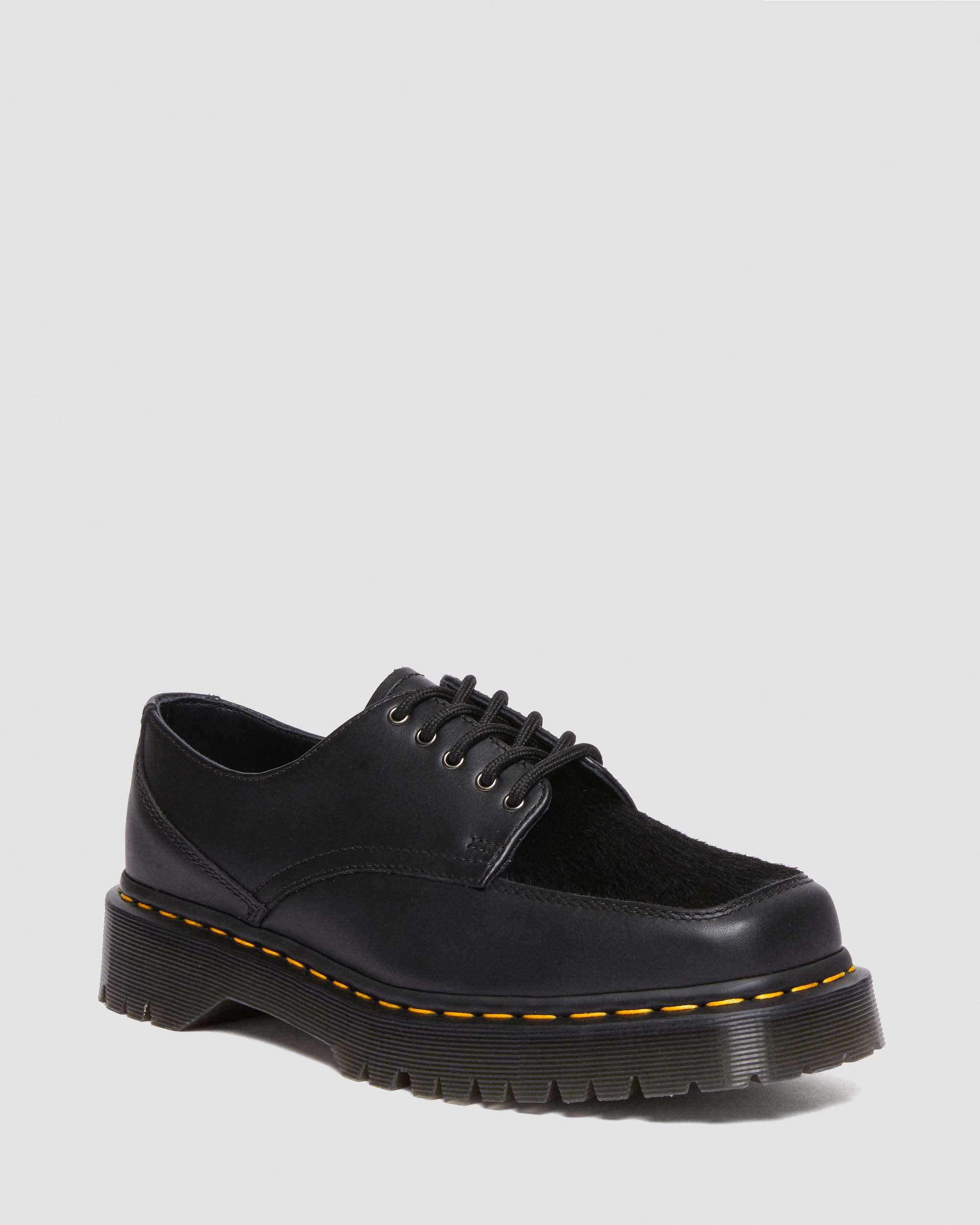 DR MARTENS 5-Eye Bex Square Toe Hair-On & Leather Shoes