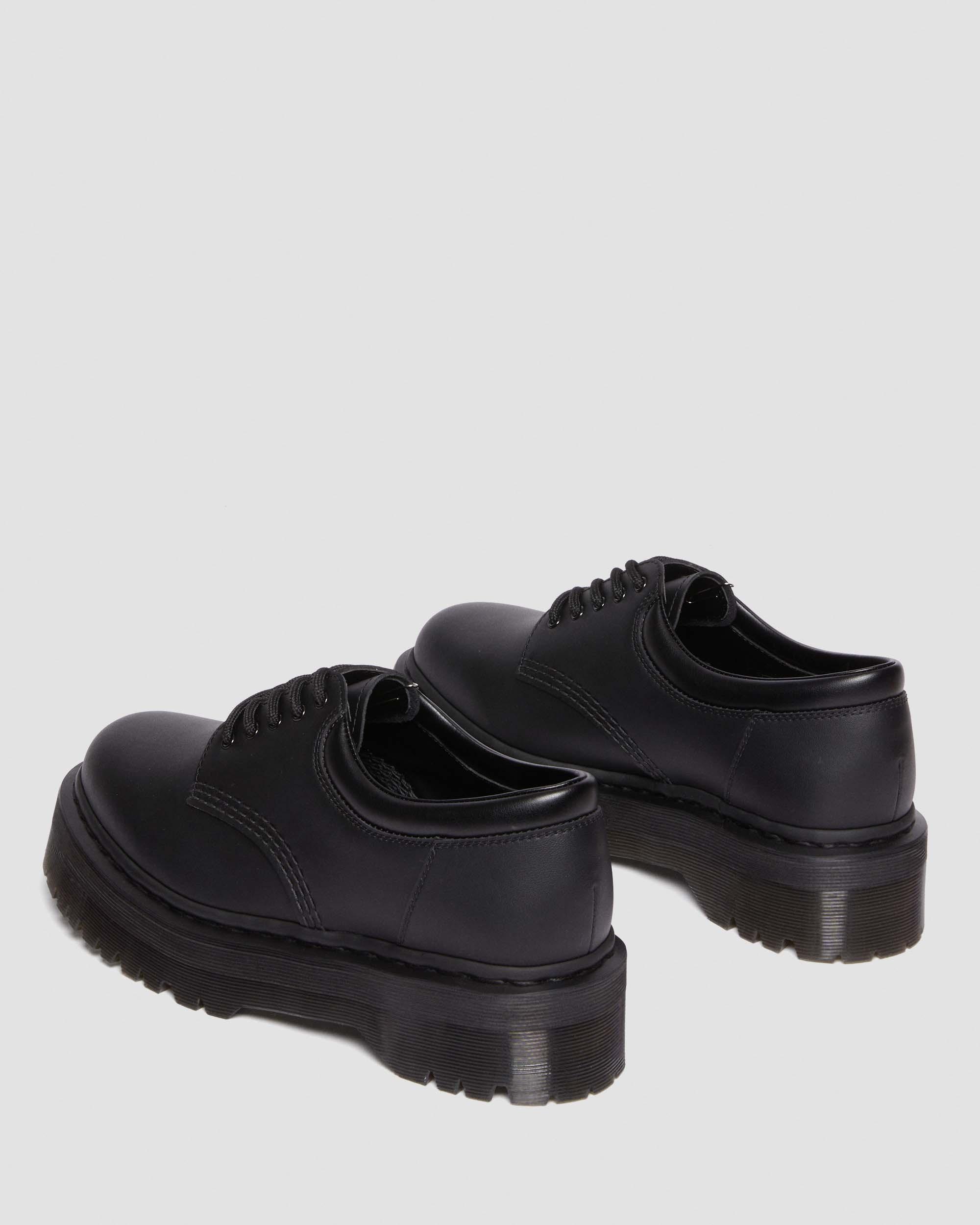 Vegan 8053 Quad Mono Leather Shoes in Black | Dr. Martens