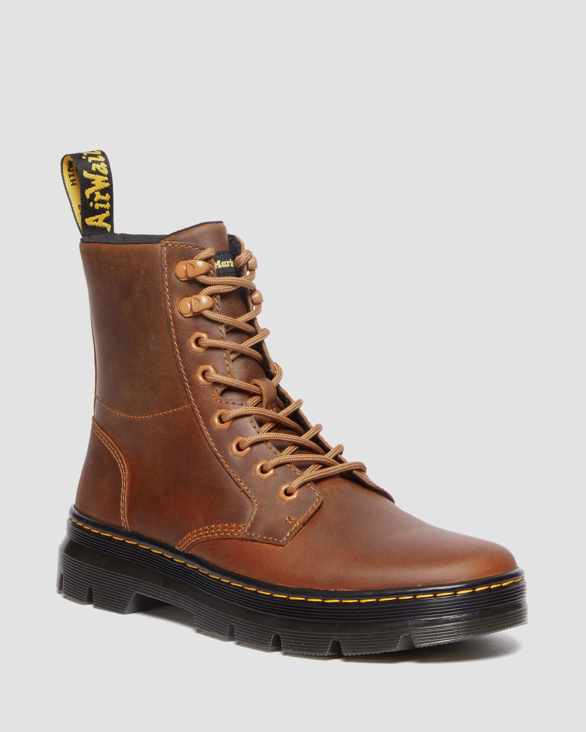 Combs Pull Up Leather Casual Boots in Warm Tan | Dr. Martens
