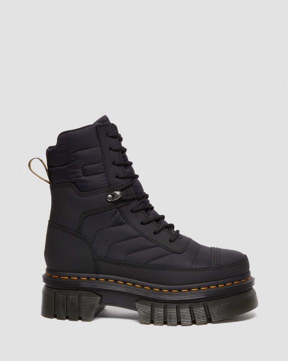 Audrick Quilted Platform Ankle Boots in Black | Dr. Martens Audrick Quilted Platform Ankle Boots in Black | Dr. Martens