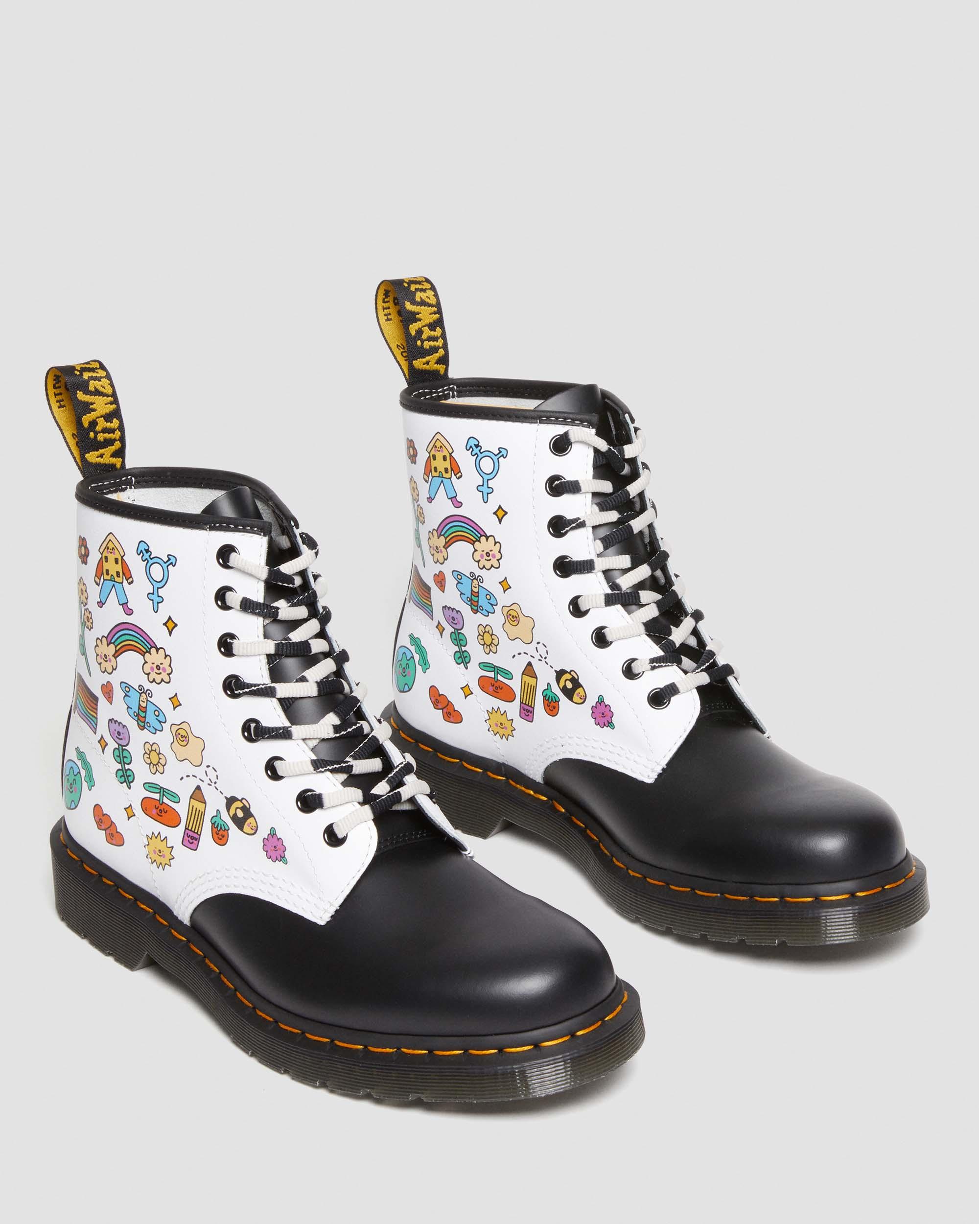 1460 Wednesday Holmes For Pride Leather Boots in {{color}} | Dr