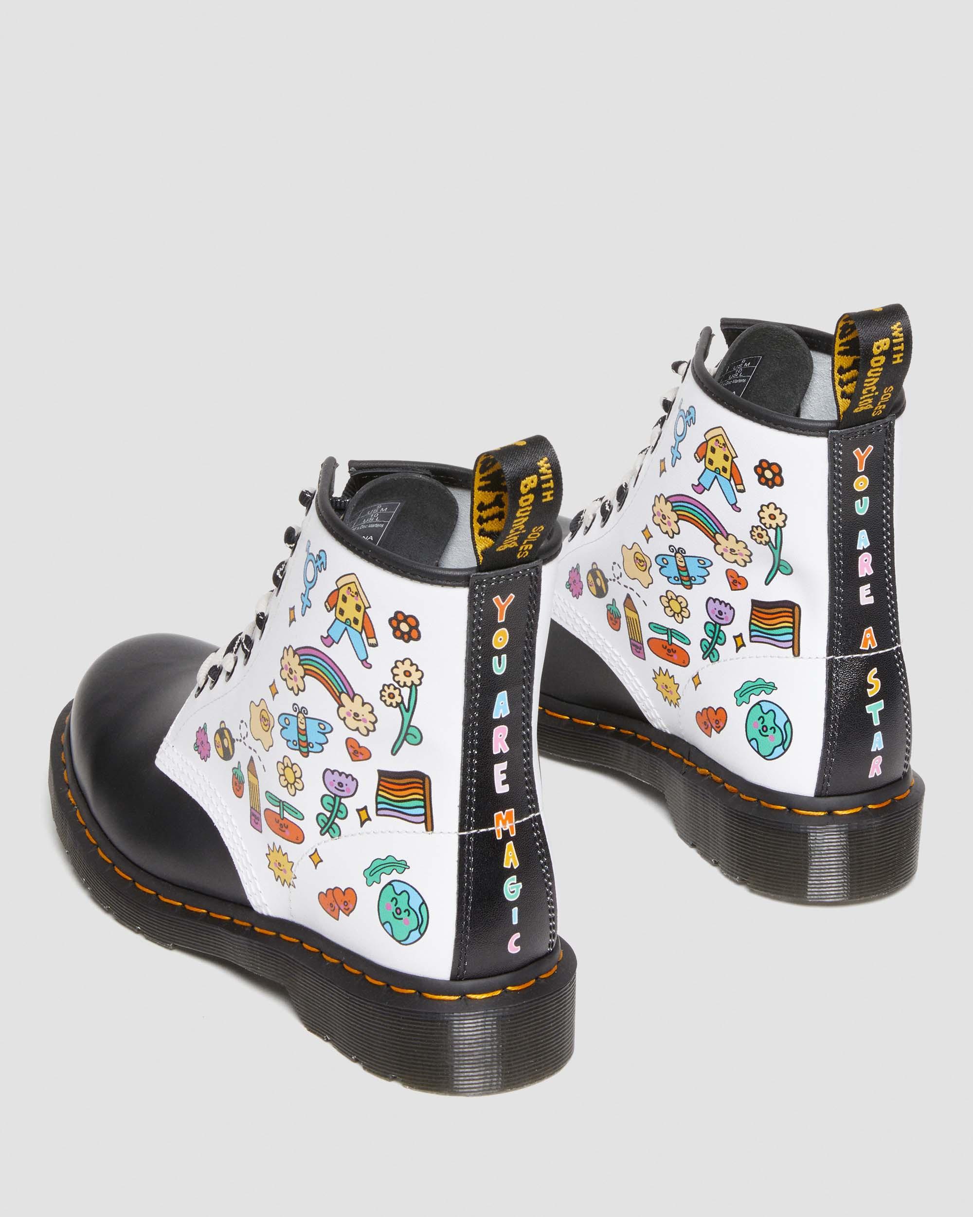 1460 Wednesday Holmes For Pride Smooth Leather Boots