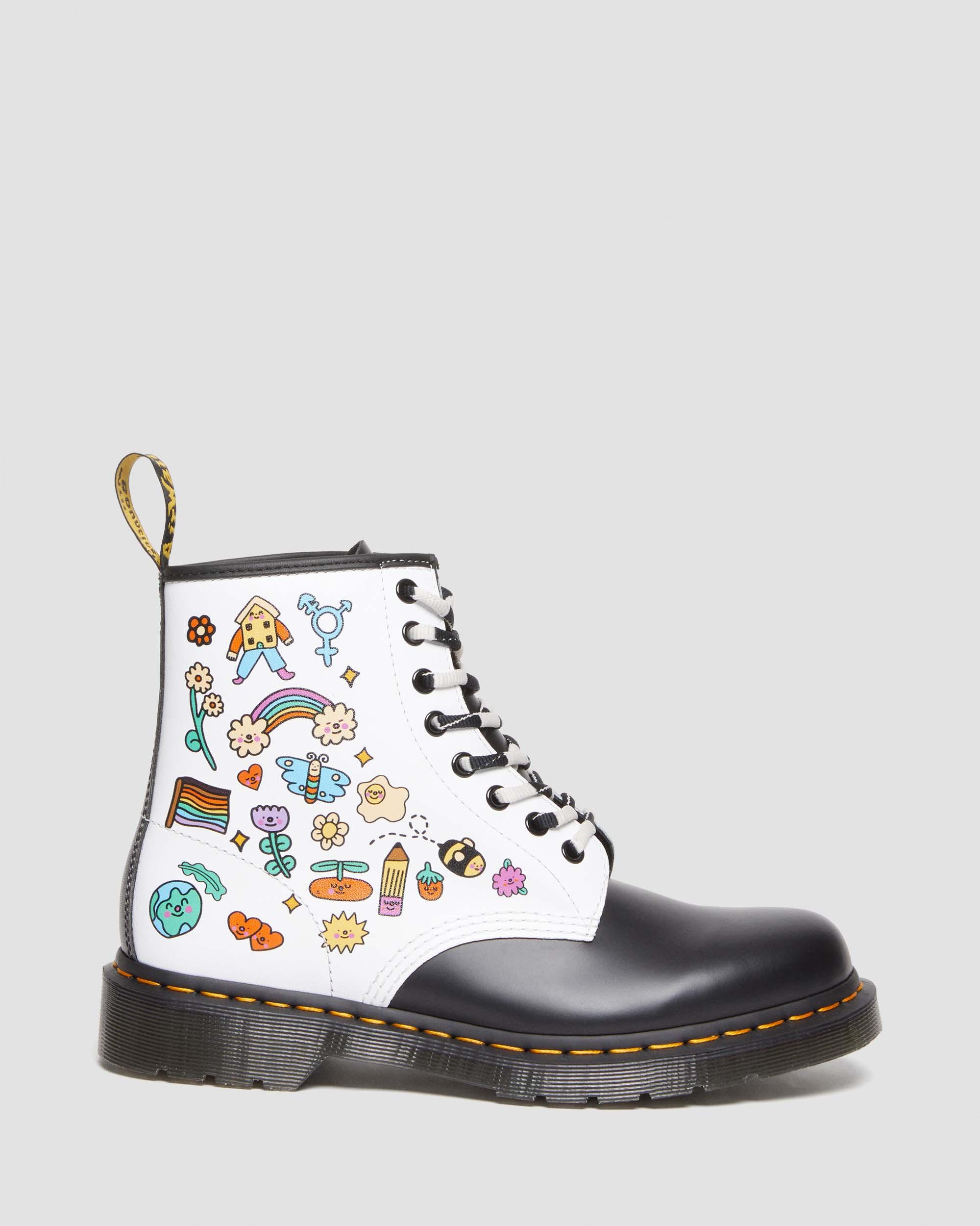 1460 Wednesday Holmes For Pride Smooth Leather Boots