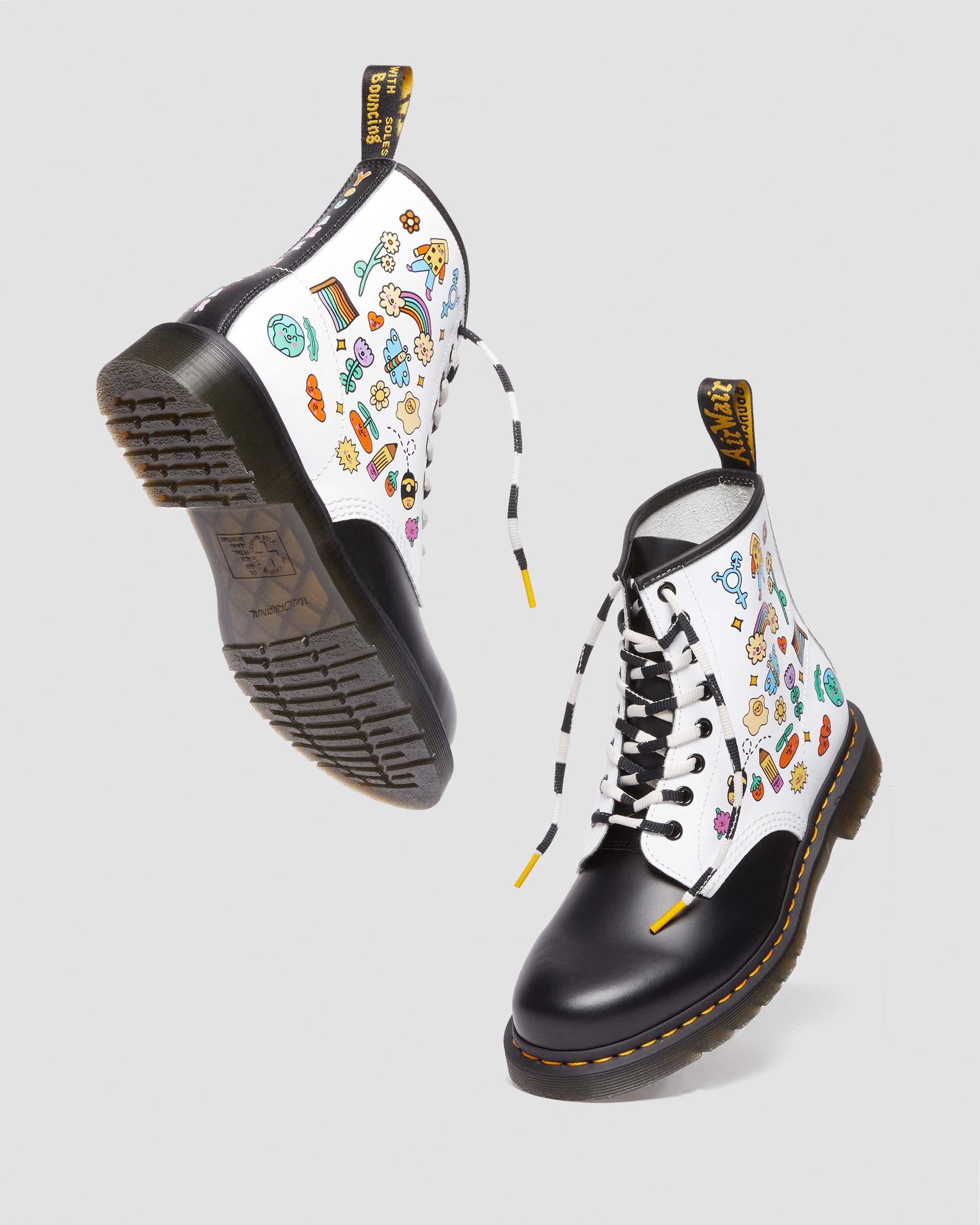 1460 Wednesday Holmes For Pride Smooth Leather Boots